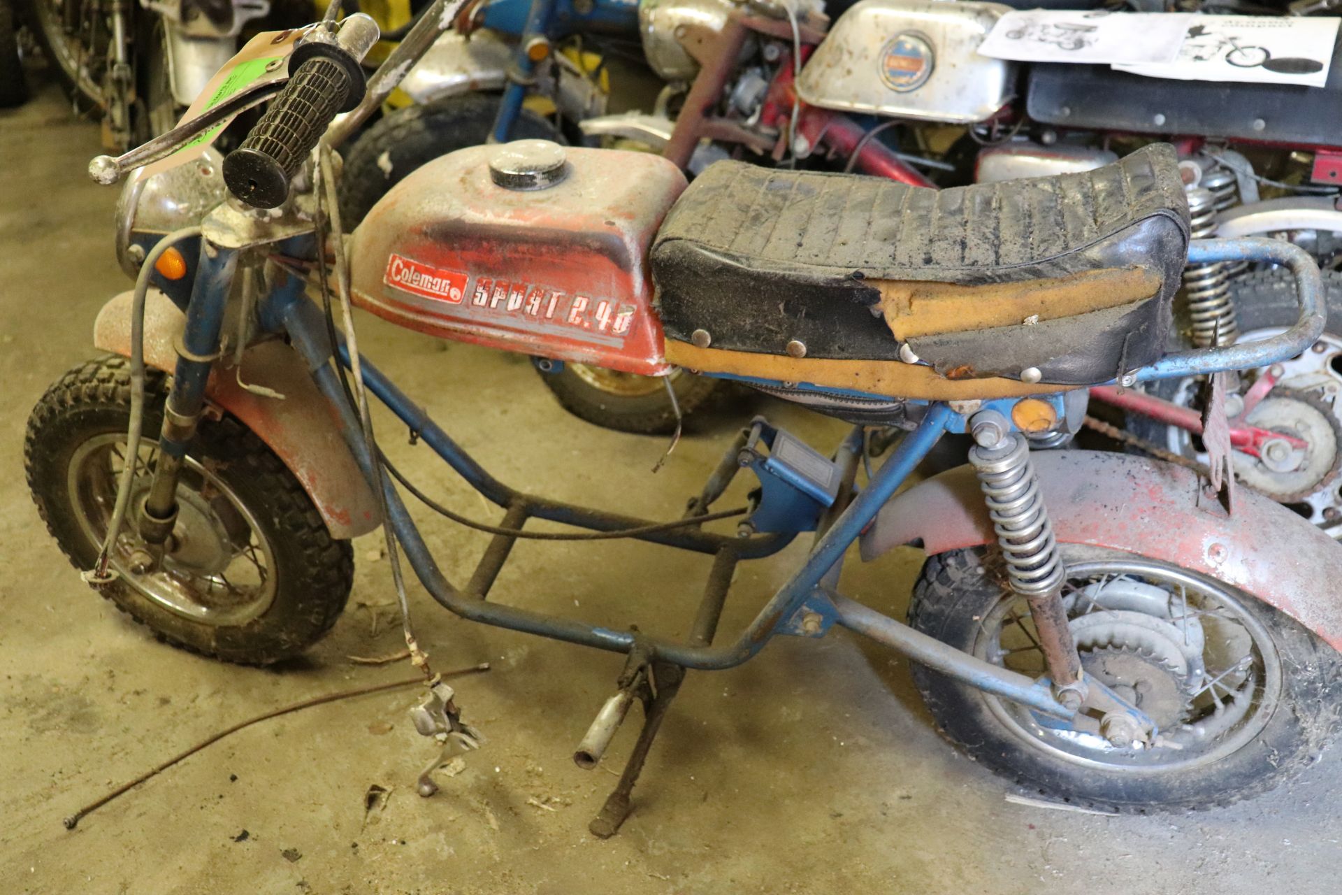 1971 Coleman Sport 240 rolling chassis mini bike MINI BIKES MARKED AS PARTS BIKES, NOT OPERATIONAL, - Image 2 of 4