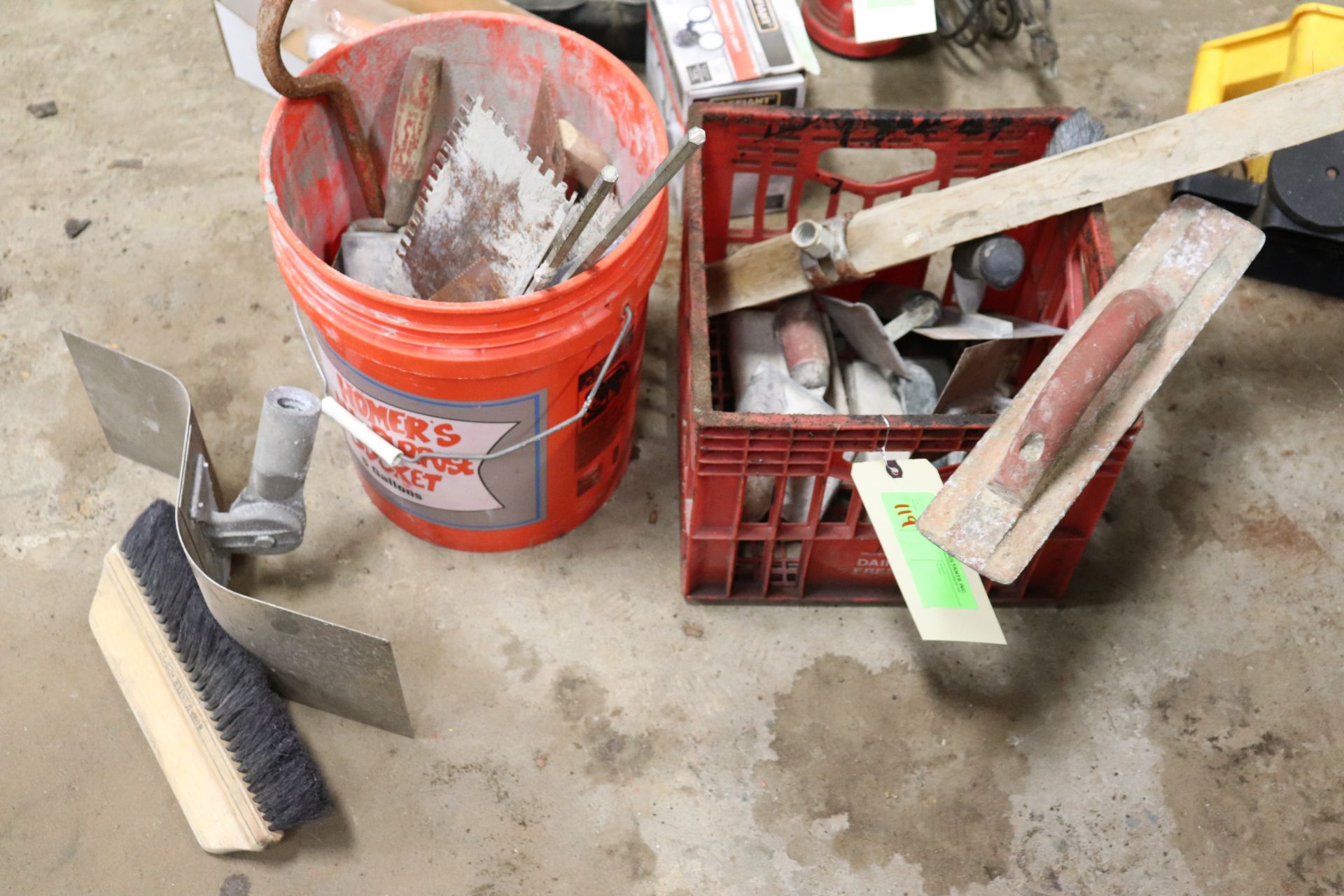 Miscellaneous concrete finishing tools