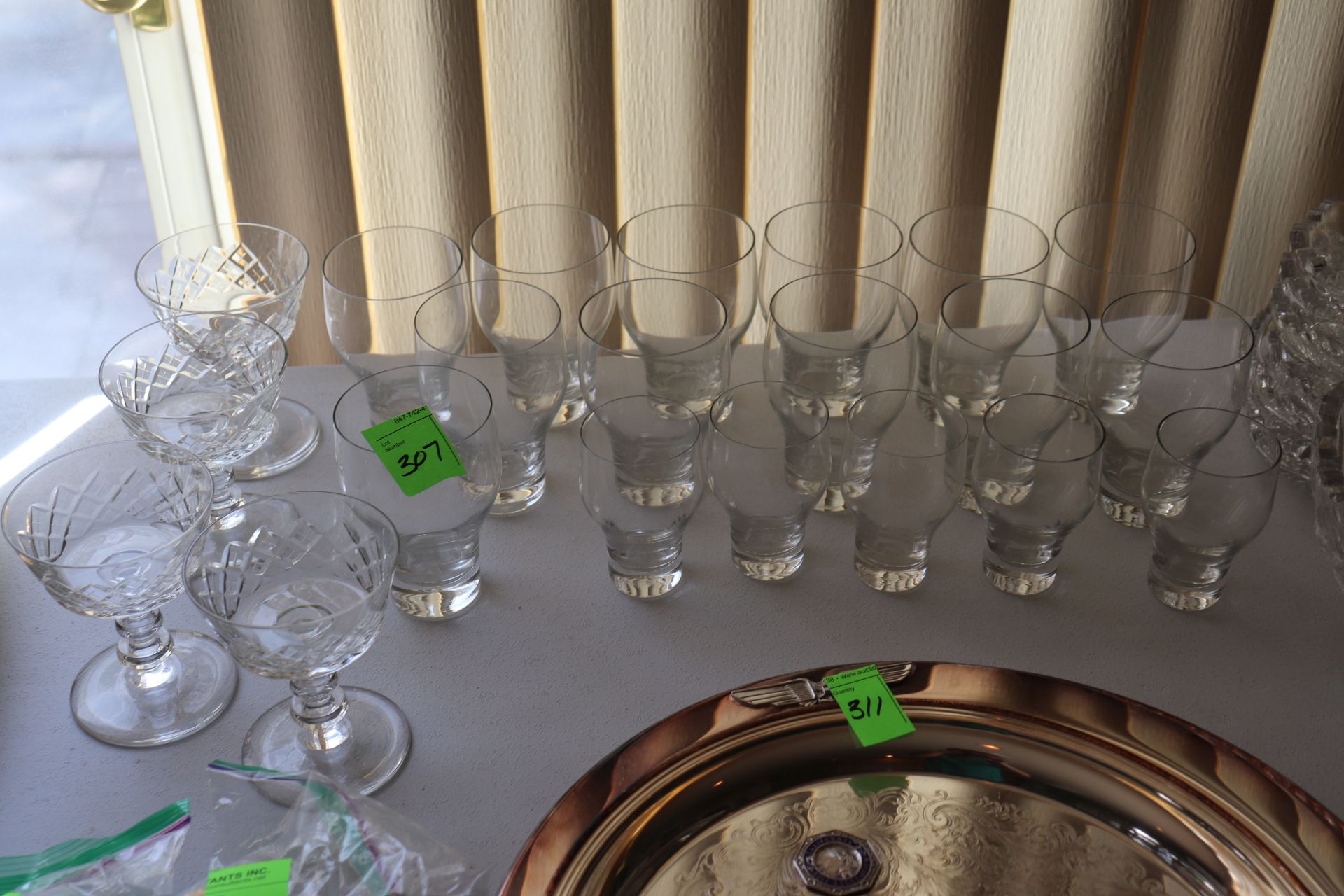 Assortment of wine glasses