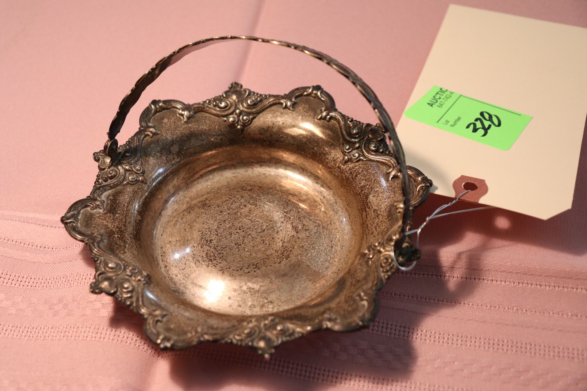 Sterling candy dish, approximate weight 3.9 ounces