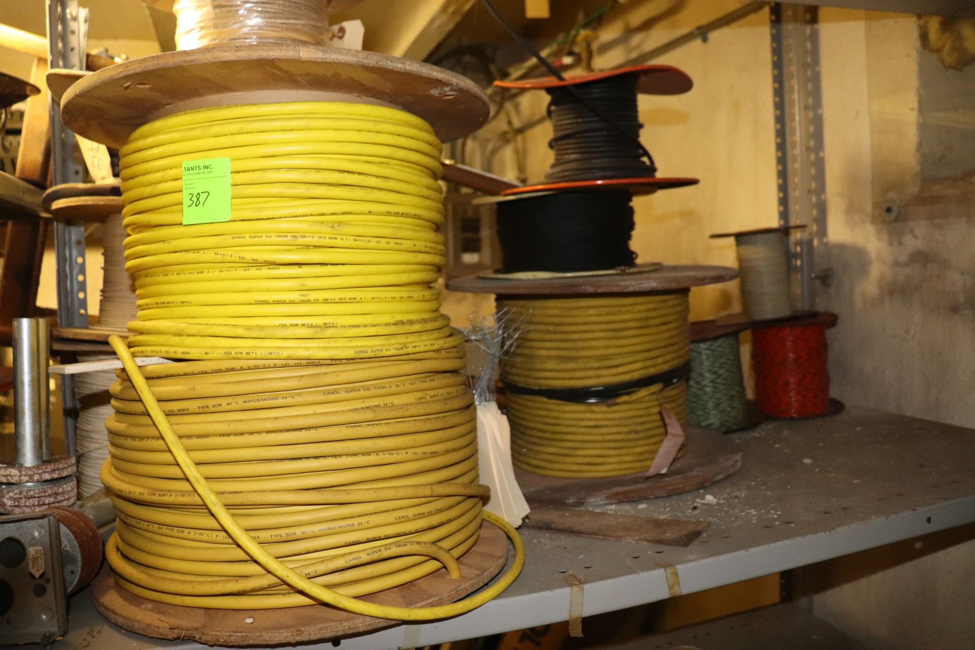 Group of wire, 13 spools