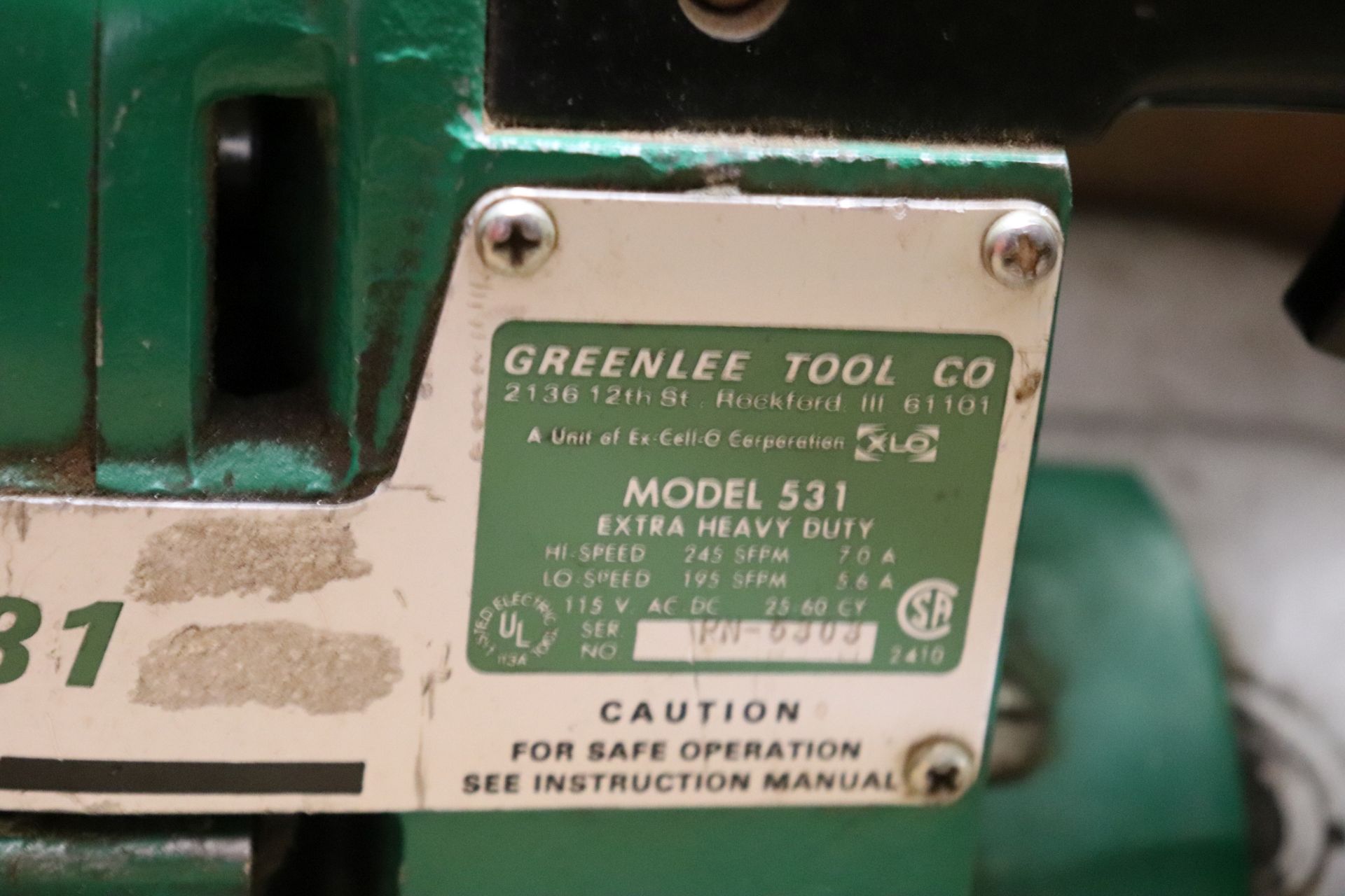 Greenlee 531 portable bandsaw in case - Image 3 of 3