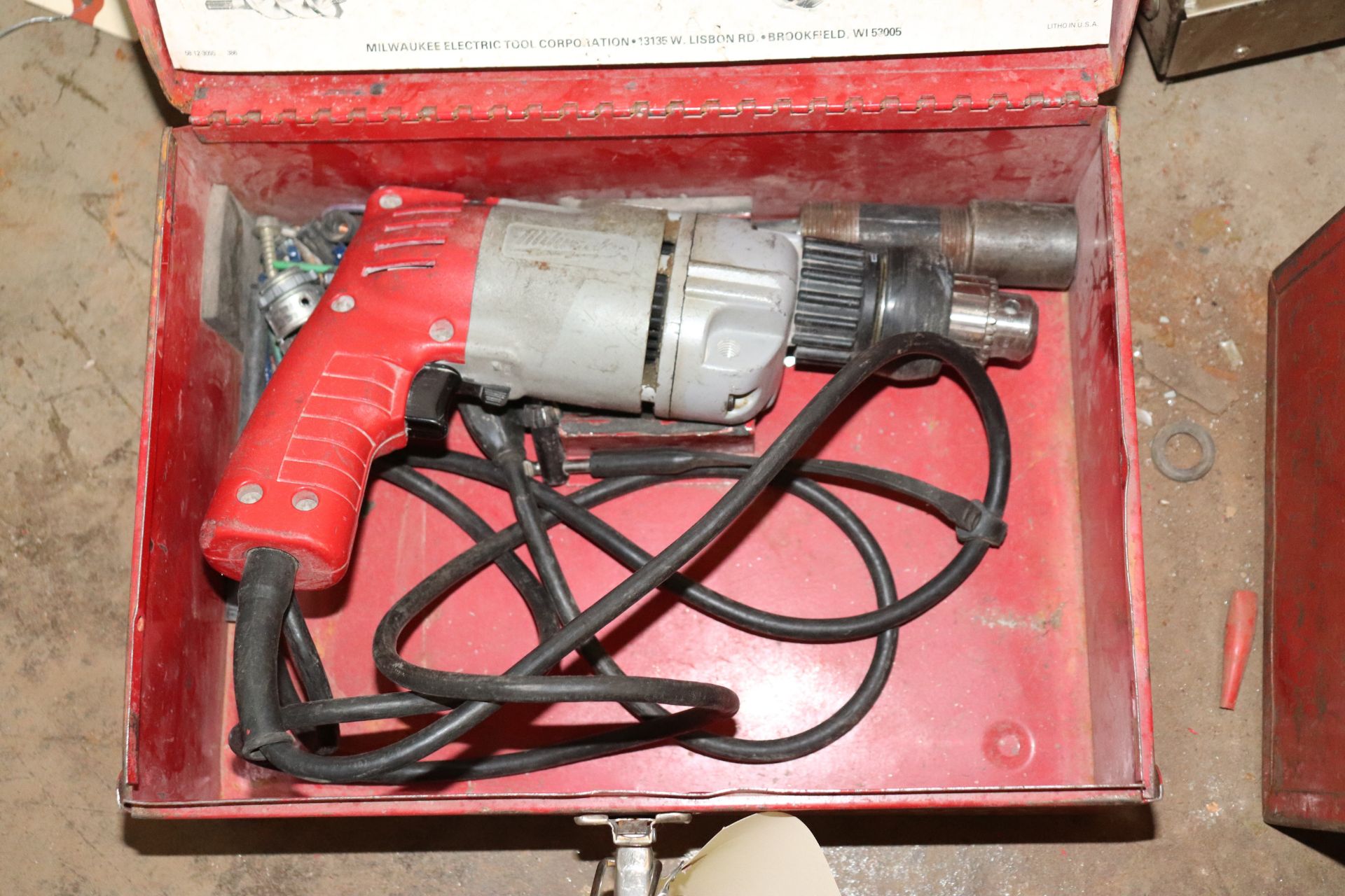 Milwaukee hammer drill, 3/8", catalog 5392-1, in case