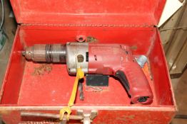 Milwaukee Magnum hammer drill, 3/8", catalog 5372, in case