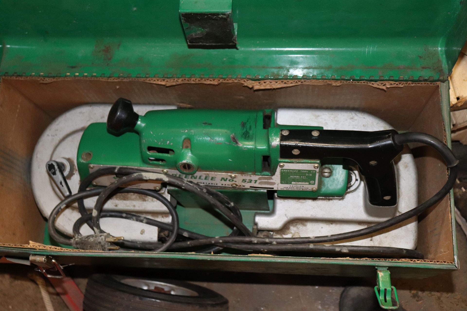 Greenlee 531 portable bandsaw in case