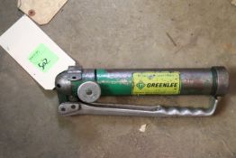 Greenlee hydraulic pump, catalog 1-2121