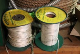Two spools of Greenlee 435 conduit measuring tape