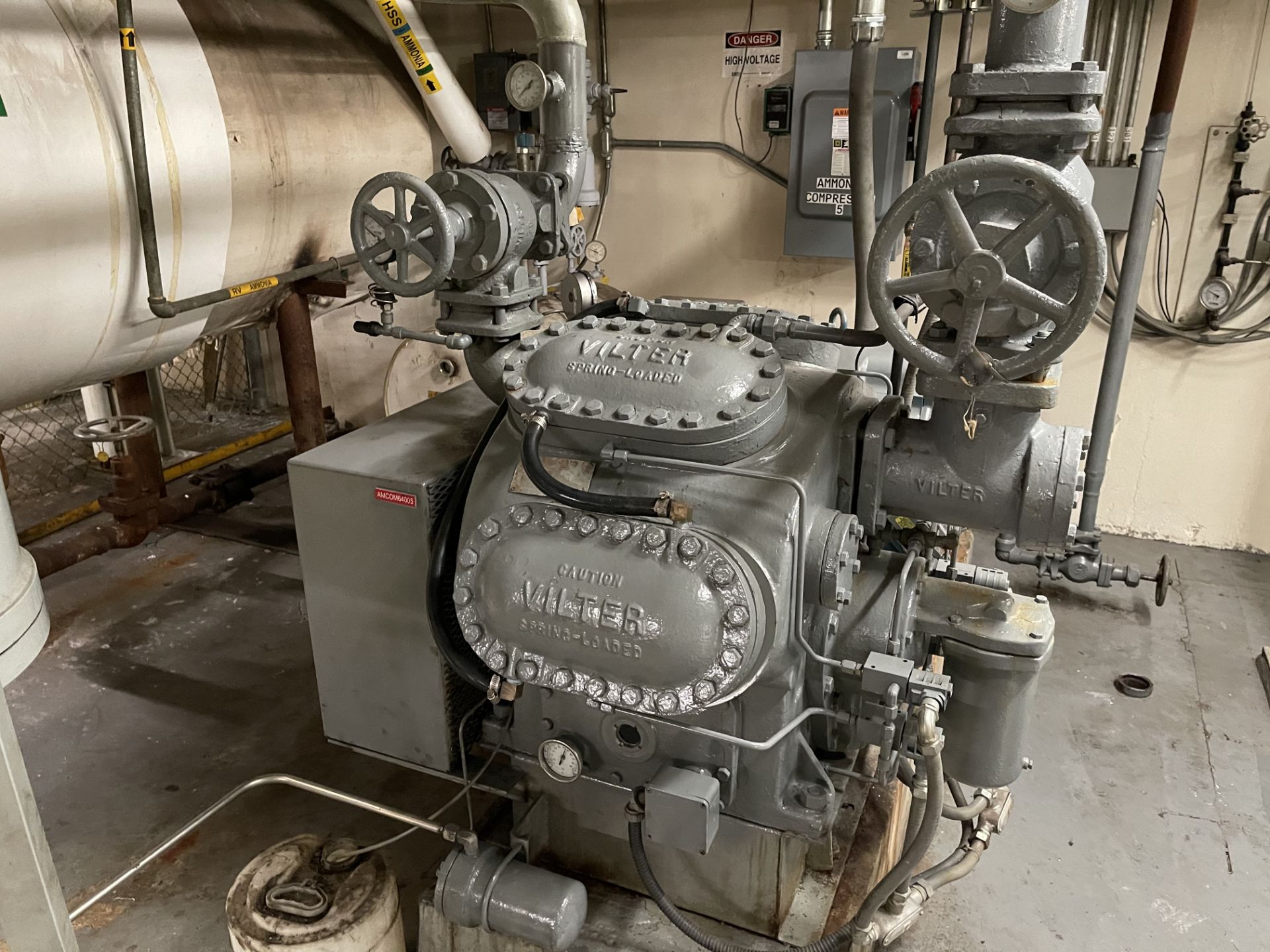 Vilter 125HP 8 Cylinder Ammonia Compressor - Image 3 of 3