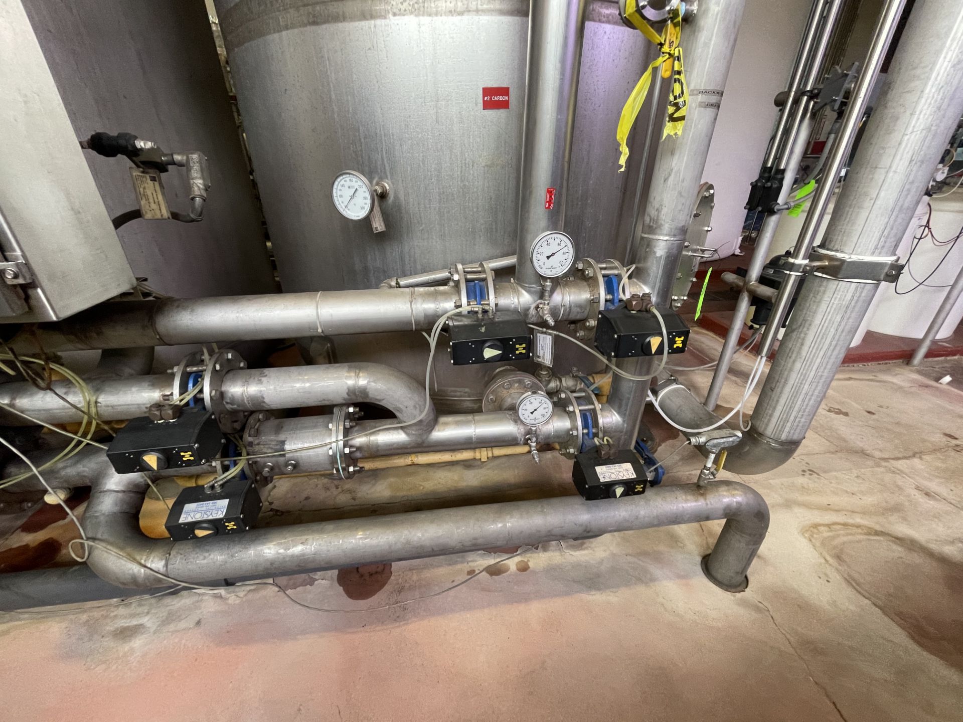 Stainless Steel Water Treatment Pipe Manifold with Control Panel - Image 3 of 3