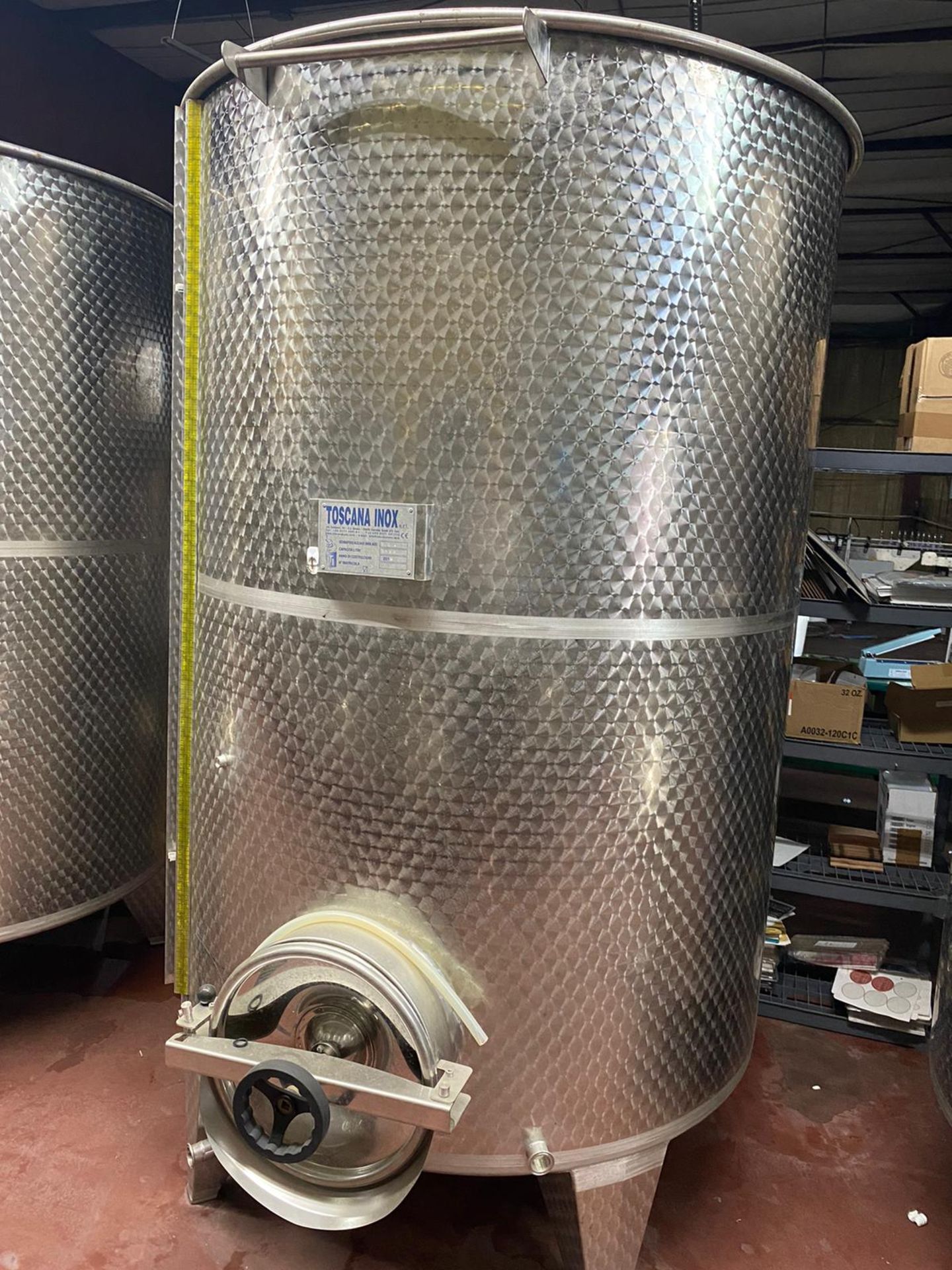 2018 Toscana Inox 3000L Open Top Stainless Steel Tank