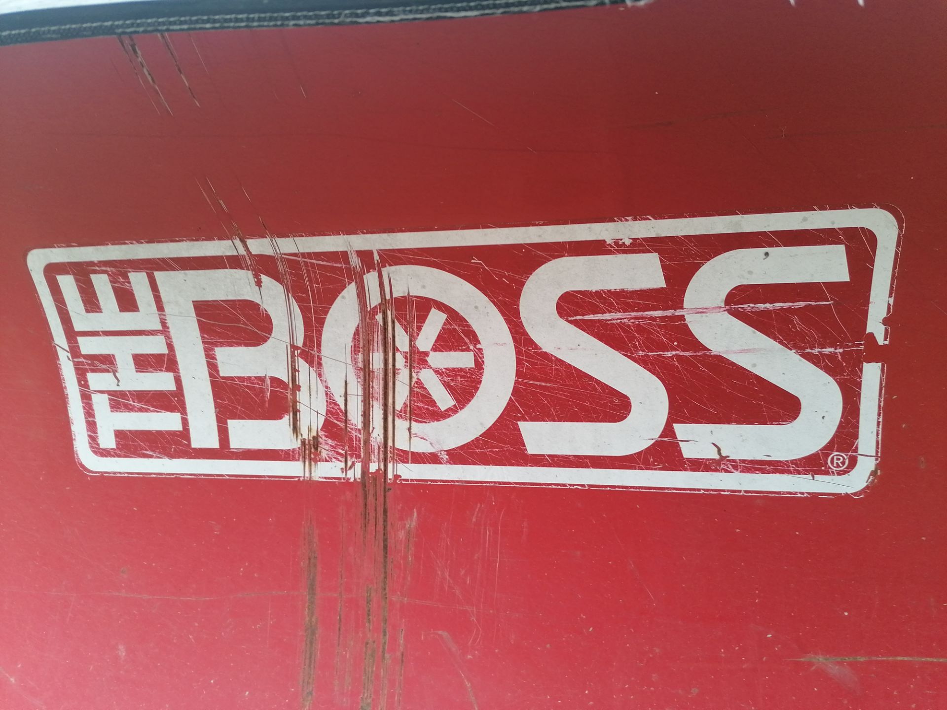 (1) 8' 2" THE BOSS Power-V Snow Plow, Serial #BC086809. Located in Mt. Pleasant, IA. - Image 8 of 20