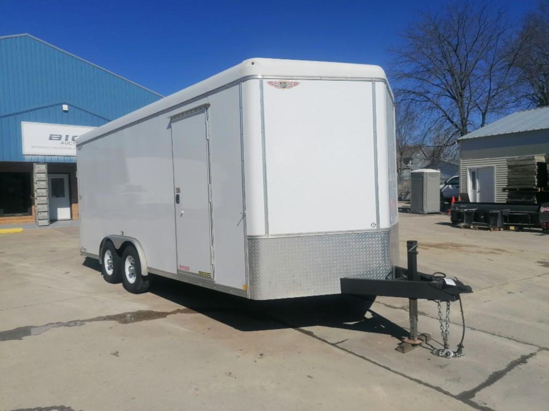 (1) 2017 H&H Enclosed Cargo Trailer, VIN #533CT1824HC264295, 8' x 18' V-Nose. Located in Mt. - Image 2 of 17