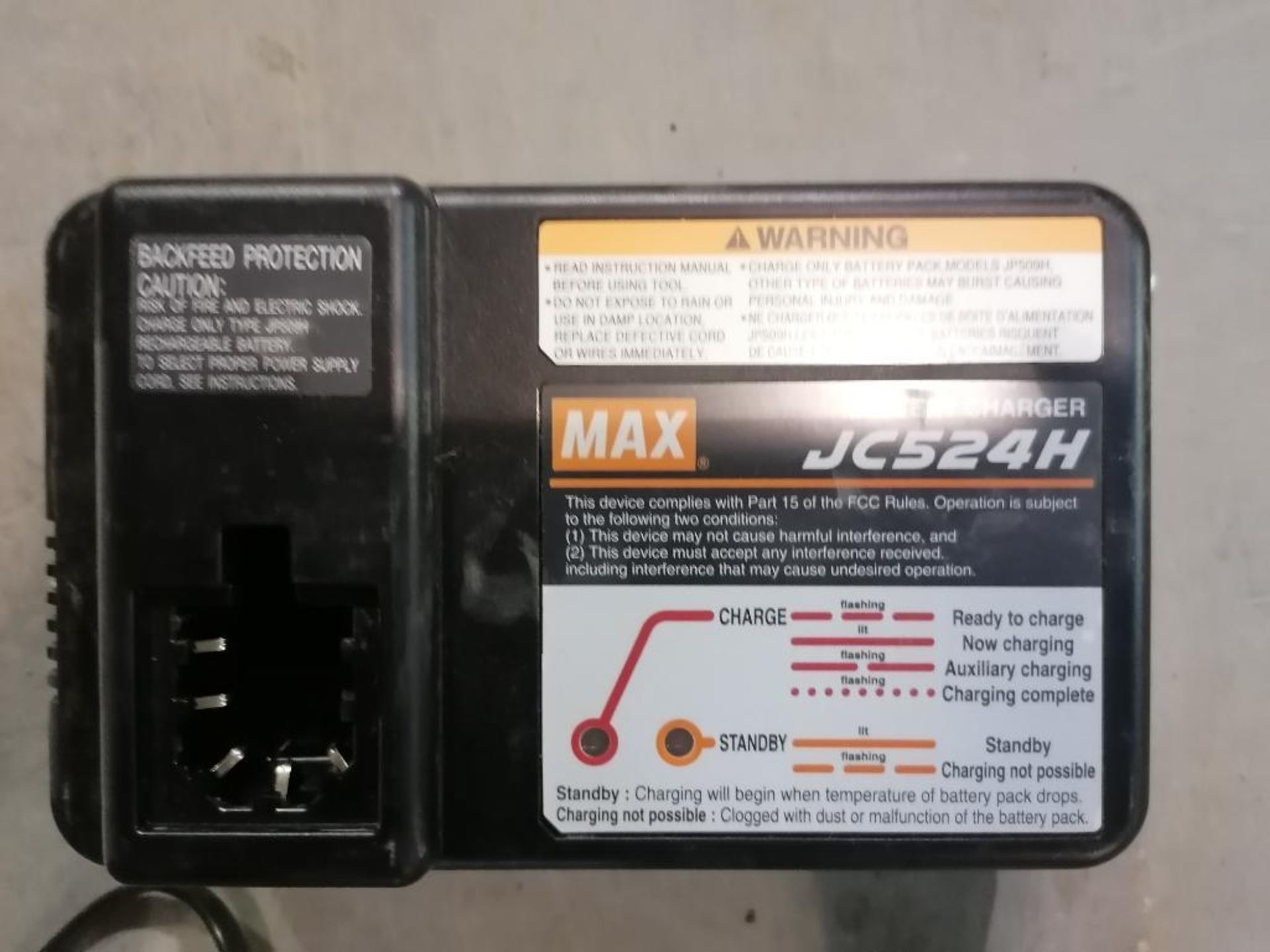 (1) RE-BAR-TIER RB650A Serial #250094542 with JC524H Battery Charger & JP509H Battery Pack. - Image 7 of 10