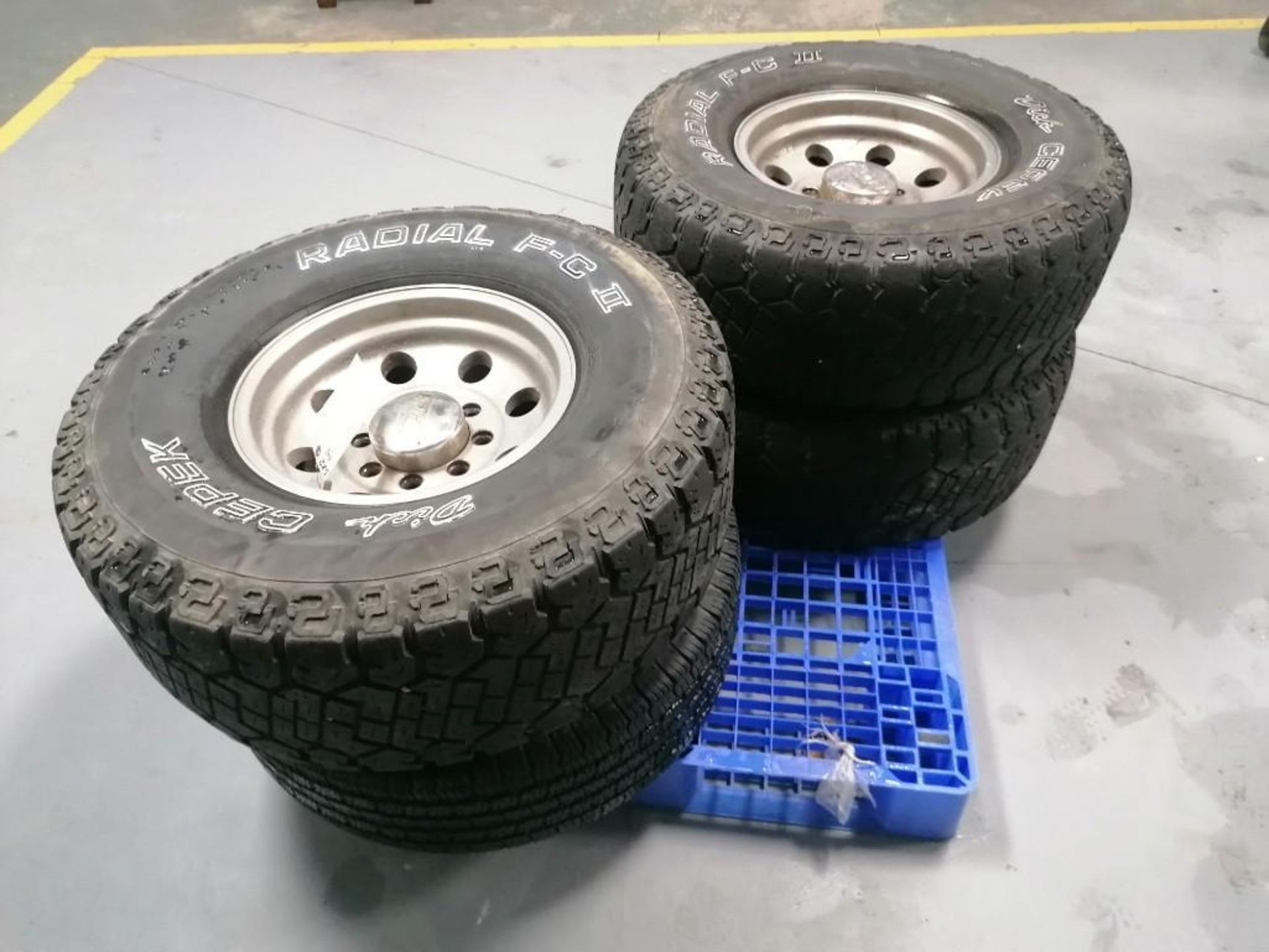 (4) Dick CEPEX Radial F-C II LT315 / 75 R16 Tires with 8 Hole Pattern Rims. Located in Mt. Pleasant, - Image 2 of 10