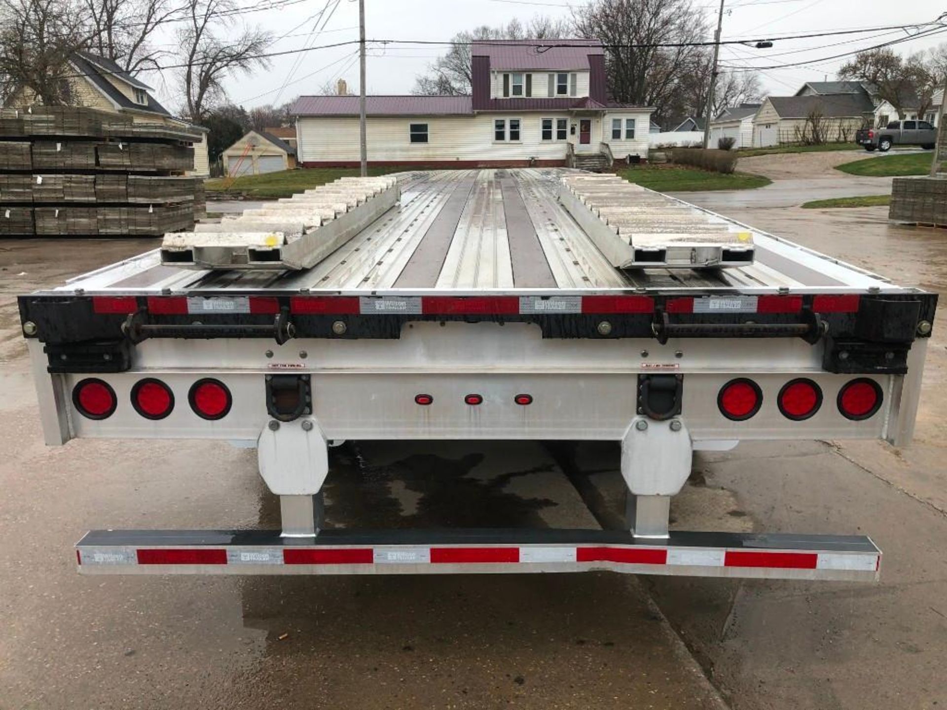 (1) 2018 WILSON Flatbed 53' X 102" Bed, Model AF-1080 SS, VIN #4WW5532A4J6625996 with Ramps, - Image 12 of 29