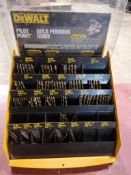 (1) DeWalt Pilot Point Gold Ferrous Oxide Drill Bits Set. Located in Lincoln, NE.