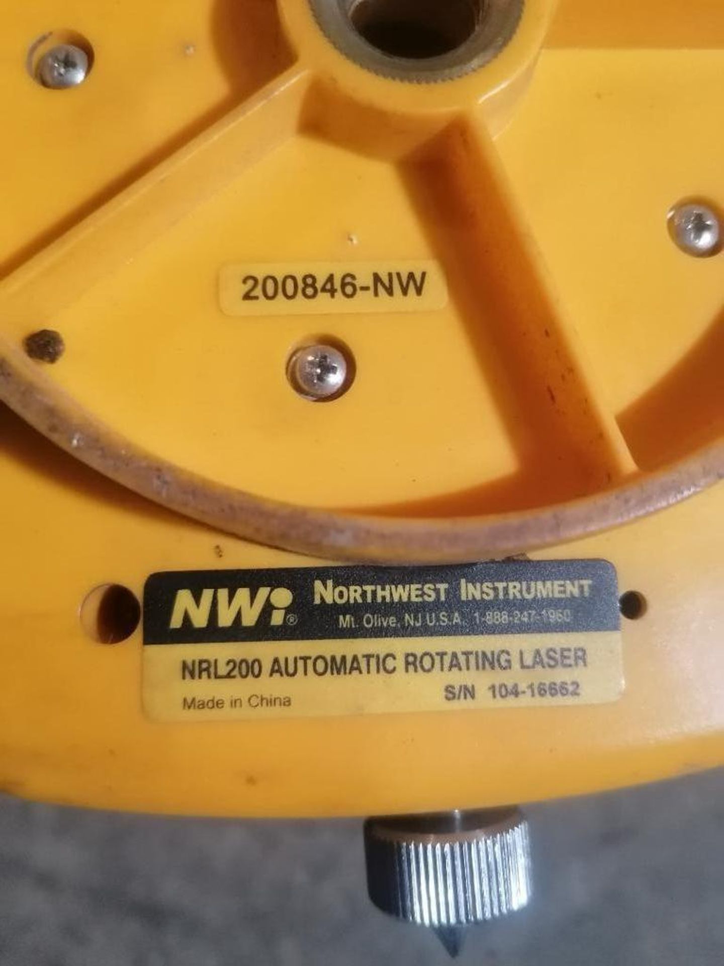 (1) Northwest Instrument NRL200 Rotating Laser Serial #104-16662 with NLD5G Universal Laser - Image 11 of 11