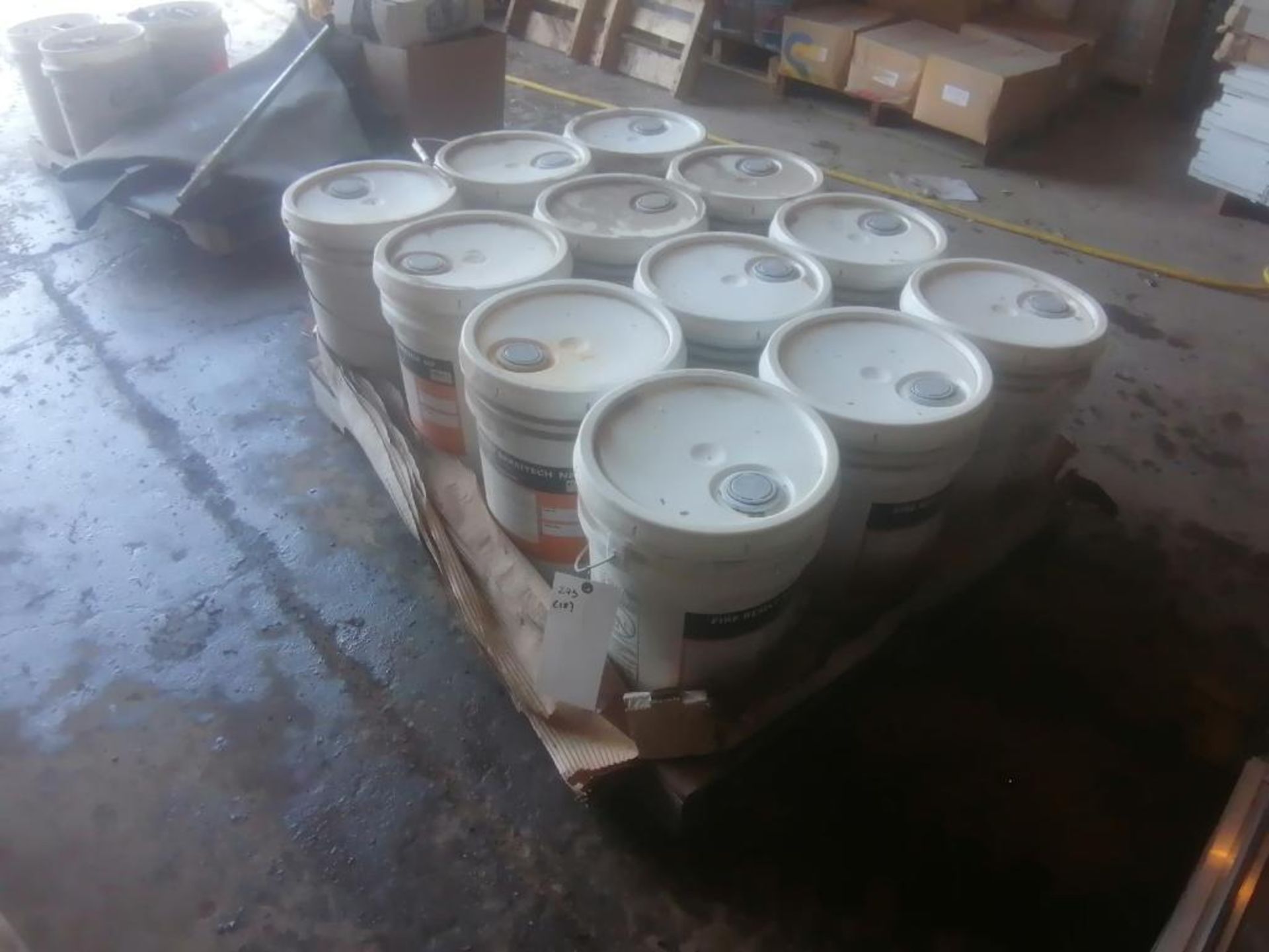 (1) Pallet of (12) 5GAL Buckets of Fire Resist Barritech NP, Fluid Applied Synthetic Polymer Air