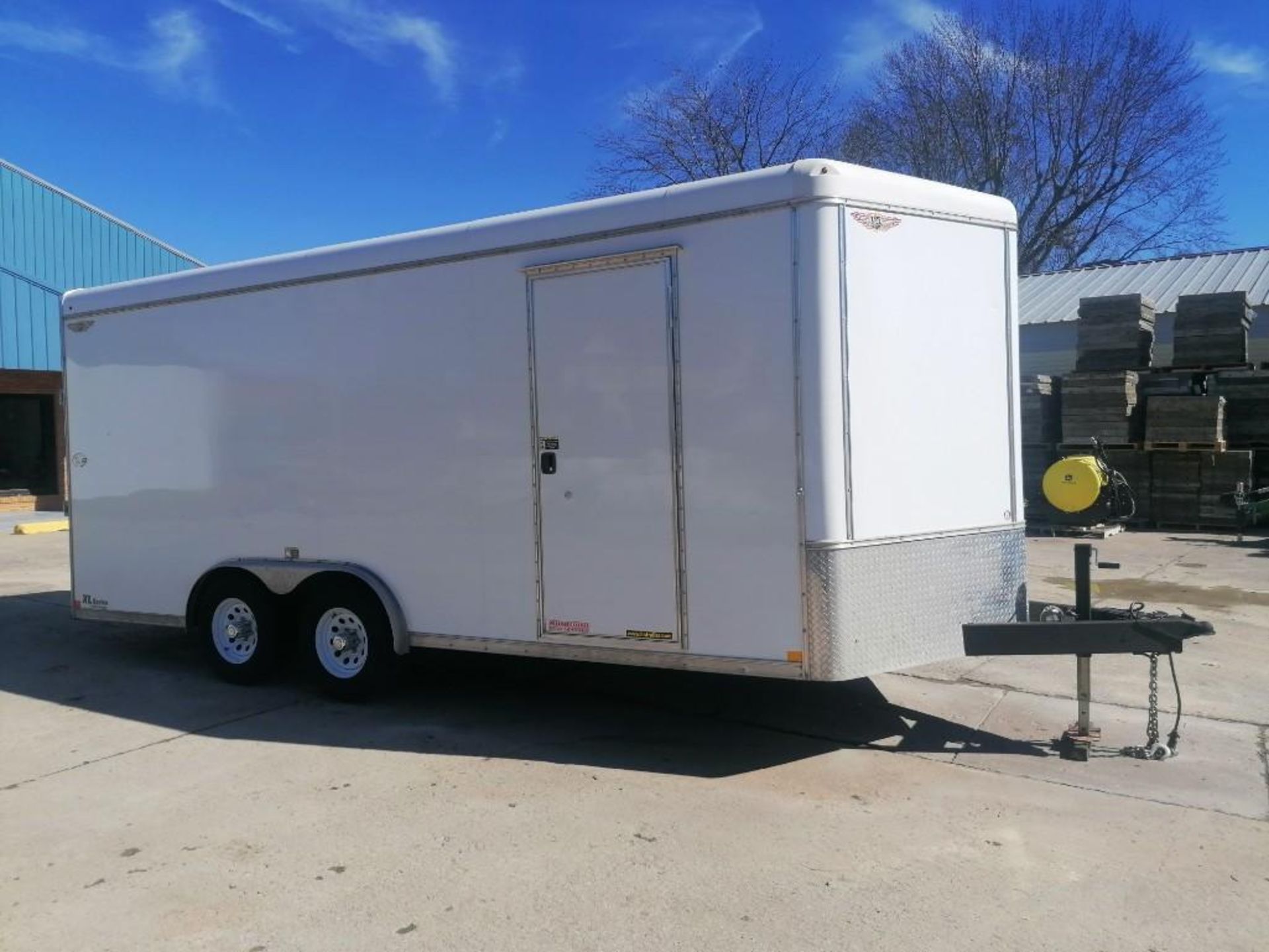 (1) 2017 H&H Enclosed Cargo Trailer, VIN #533CT1824HC264295, 8' x 18' V-Nose. Located in Mt.