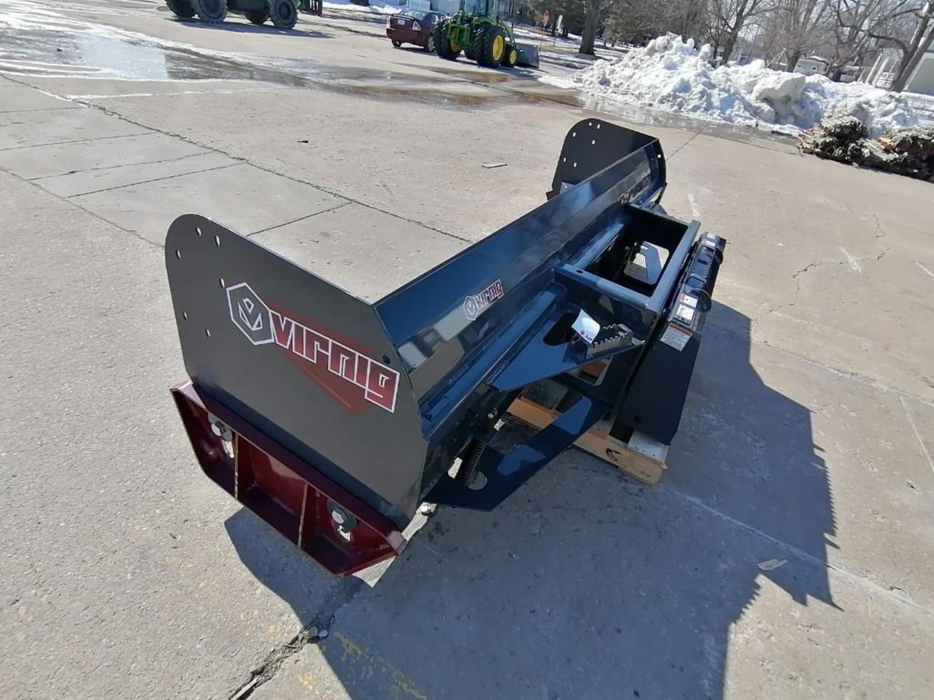 (1) VIRNIG 120" Heavy Duty Steel Edge Snow Pusher Attachment, Serial #165988. Located in Mt. - Image 6 of 15