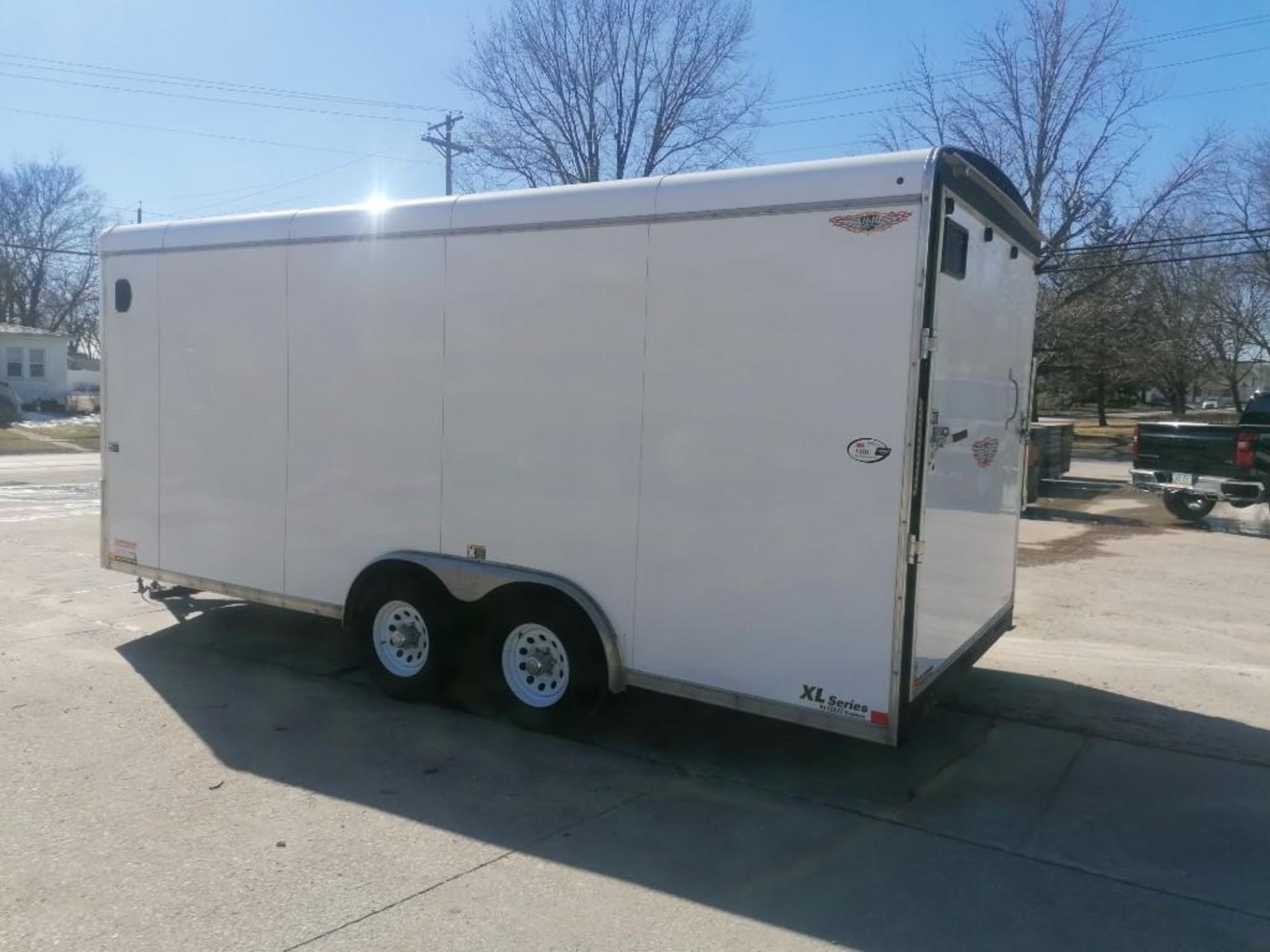 (1) 2017 H&H Enclosed Cargo Trailer, VIN #533CT1824HC264295, 8' x 18' V-Nose. Located in Mt. - Image 8 of 17