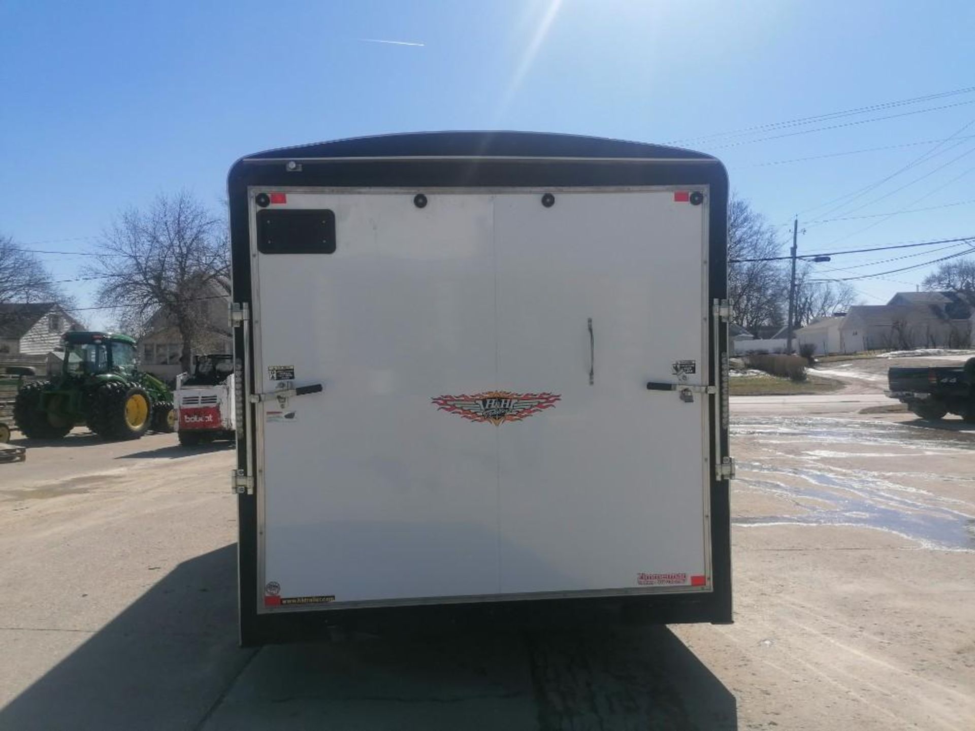 (1) 2017 H&H Enclosed Cargo Trailer, VIN #533CT1824HC264295, 8' x 18' V-Nose. Located in Mt. - Image 9 of 17