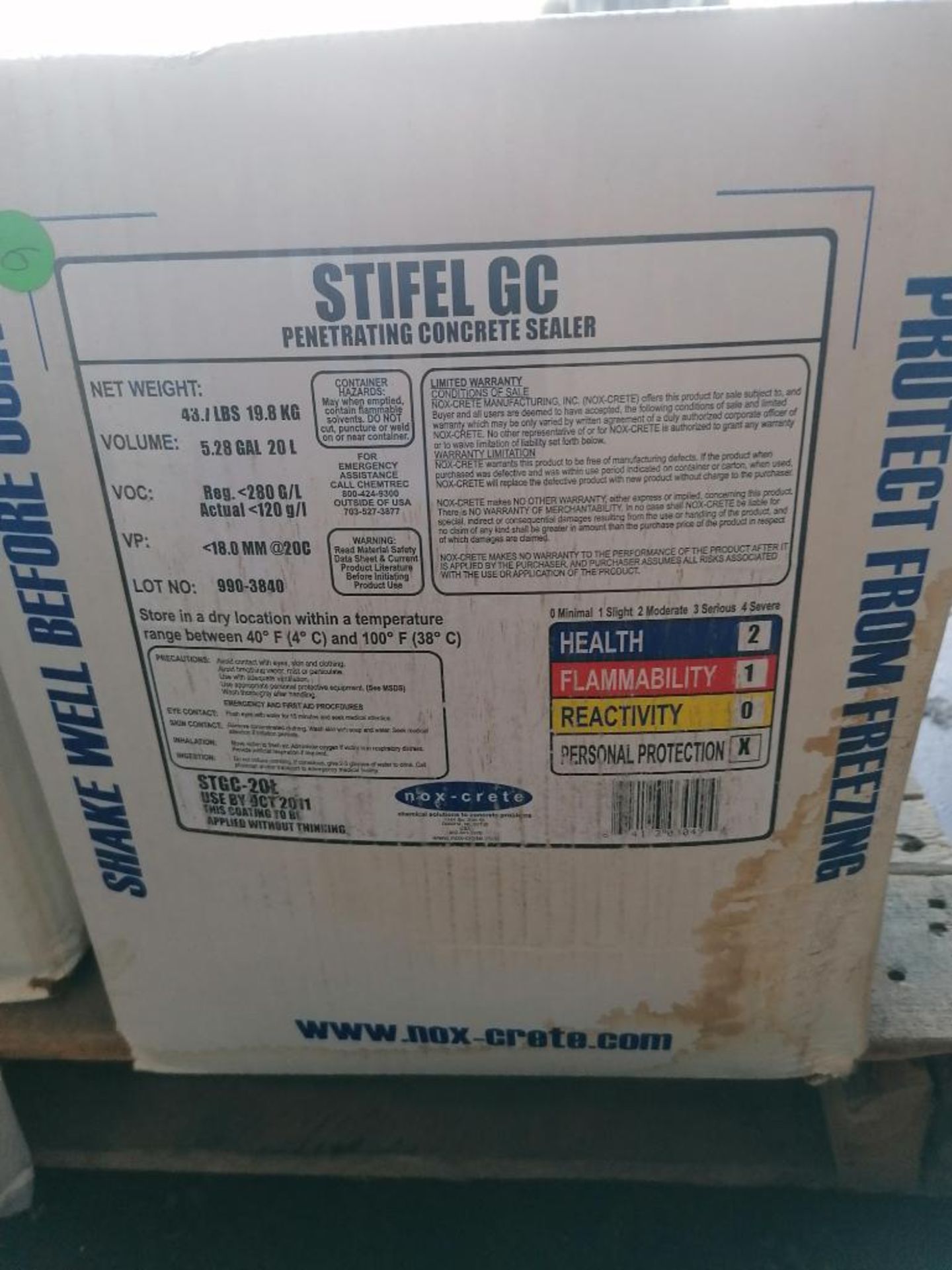 (8) Boxes of STIFEL GC Penetrating Concrete Sealer. Located in Des Moines, IA. - Bild 3 aus 3