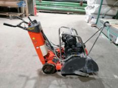 (1) 2018 Husqvarna FS524 Walk-Behind Concrete Saw, Serial #4700024 with Honda GX630 Engine.