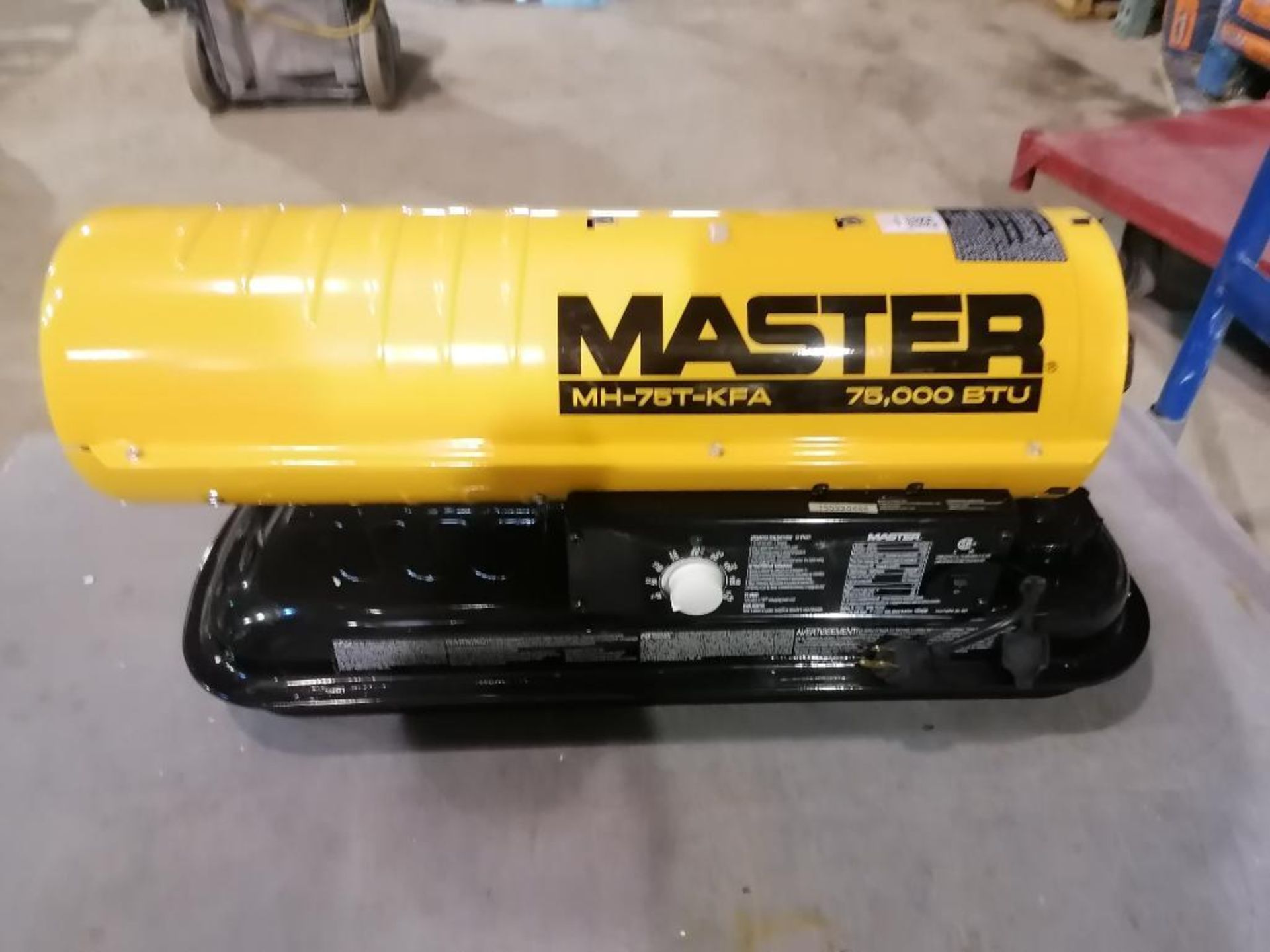 (1) NEW MASTER MH-75T-KFA Kerosene Forced Air Heater. Located in Lincoln, NE. - Image 3 of 10