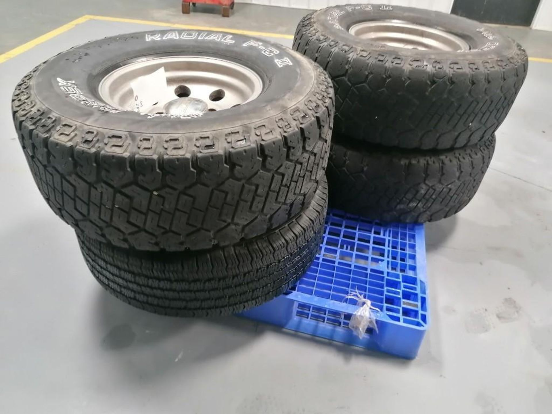 (4) Dick CEPEX Radial F-C II LT315 / 75 R16 Tires with 8 Hole Pattern Rims. Located in Mt. Pleasant,