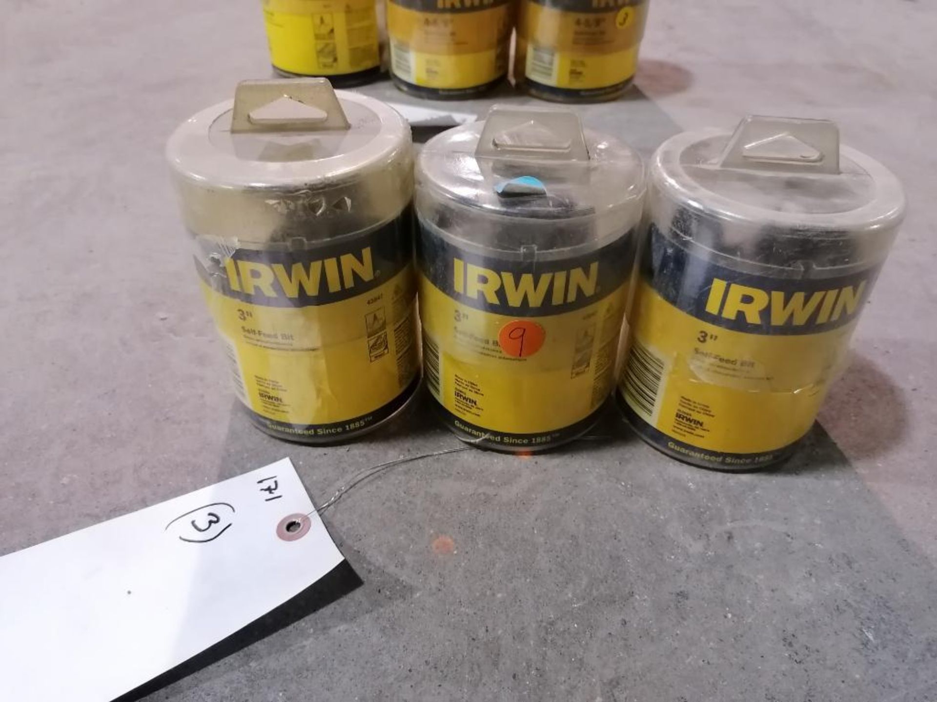 (3) IRWIN 3" Self-Feed Bit. Located in Ottumwa, IA