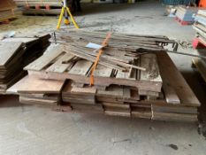 Pallet of MiscellaneousÊ 4' Fillers Gates Plywood Forms. Located in Ottumwa, IA.