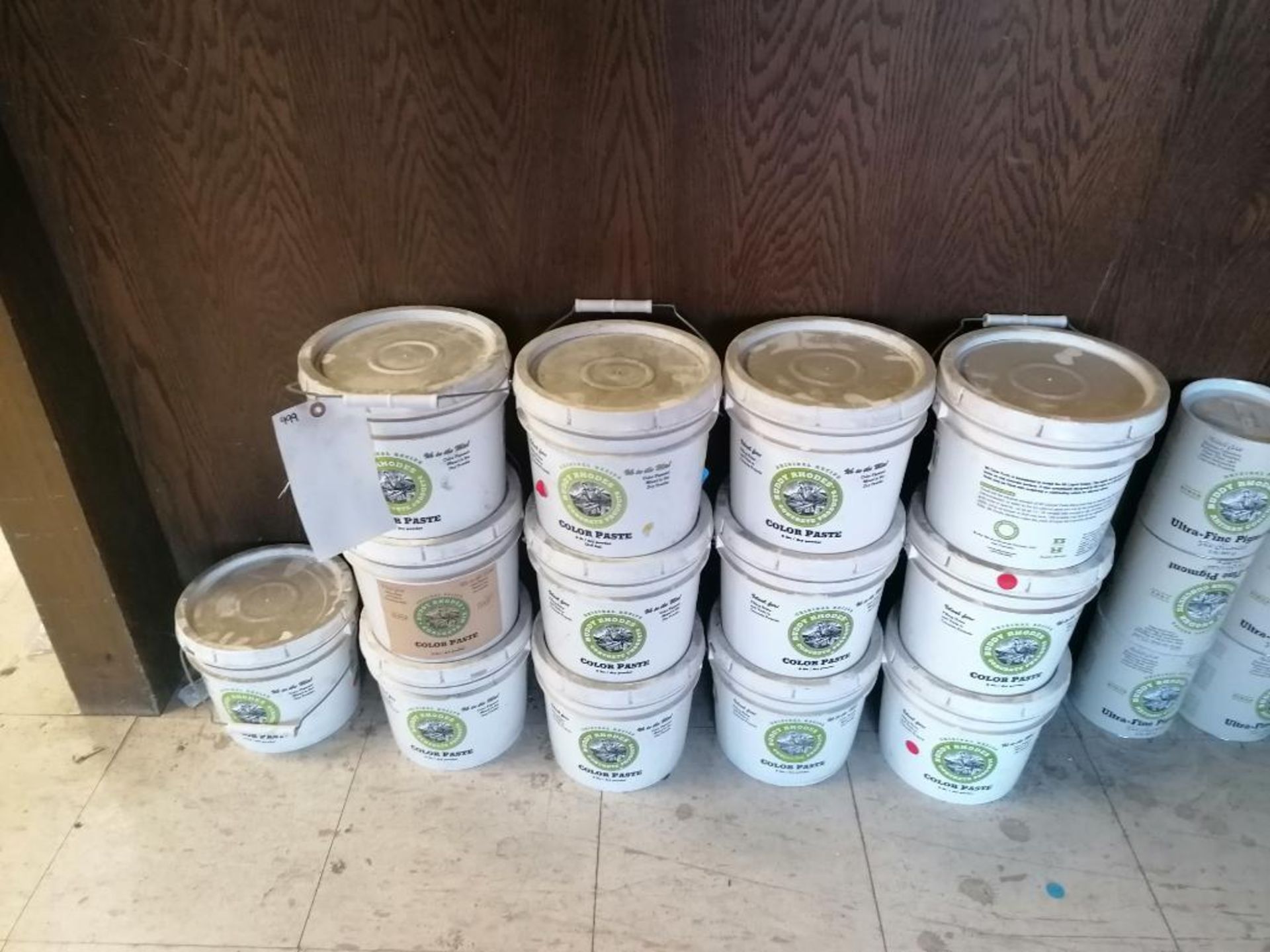 (13) 8LBS Buckets of Buddy Rhodes Color Paste & (15) 2 LBS Cans of Buddy Rhodes Ultra-Fine Pigment - Image 3 of 12