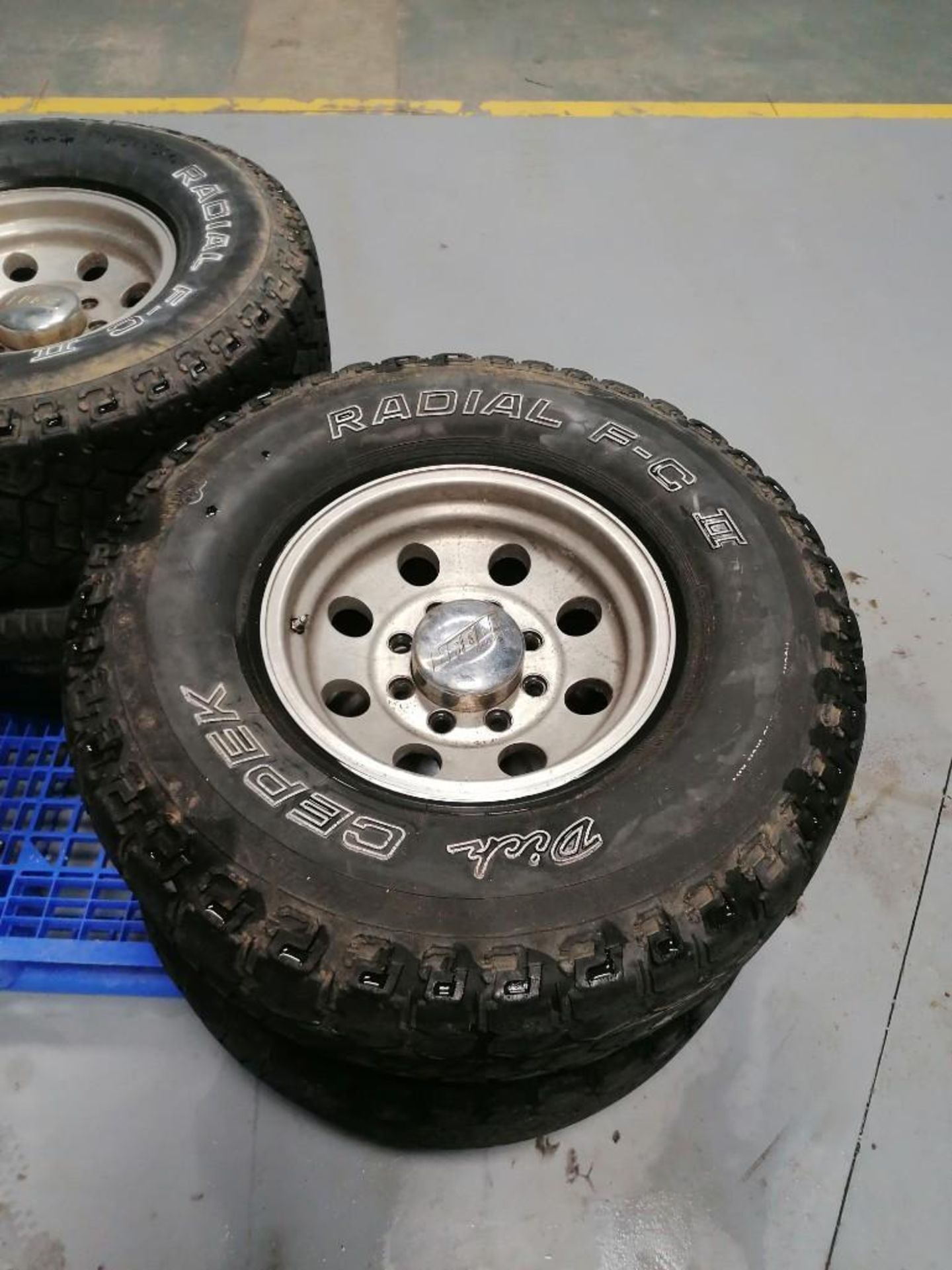 (4) Dick CEPEX Radial F-C II LT315 / 75 R16 Tires with 8 Hole Pattern Rims. Located in Mt. Pleasant, - Image 9 of 10