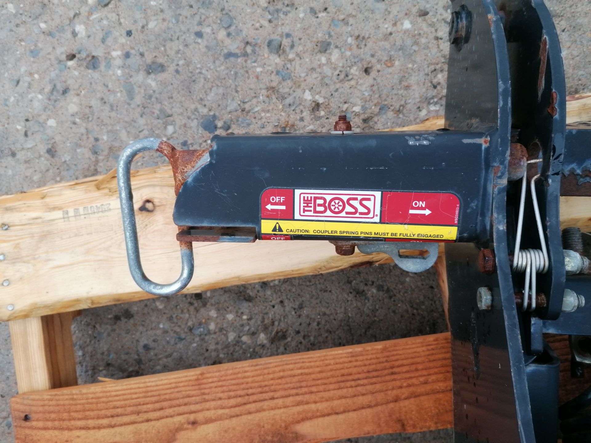 (1) 8' 2" THE BOSS Power-V Snow Plow, Serial #BC086809. Located in Mt. Pleasant, IA. - Image 15 of 20