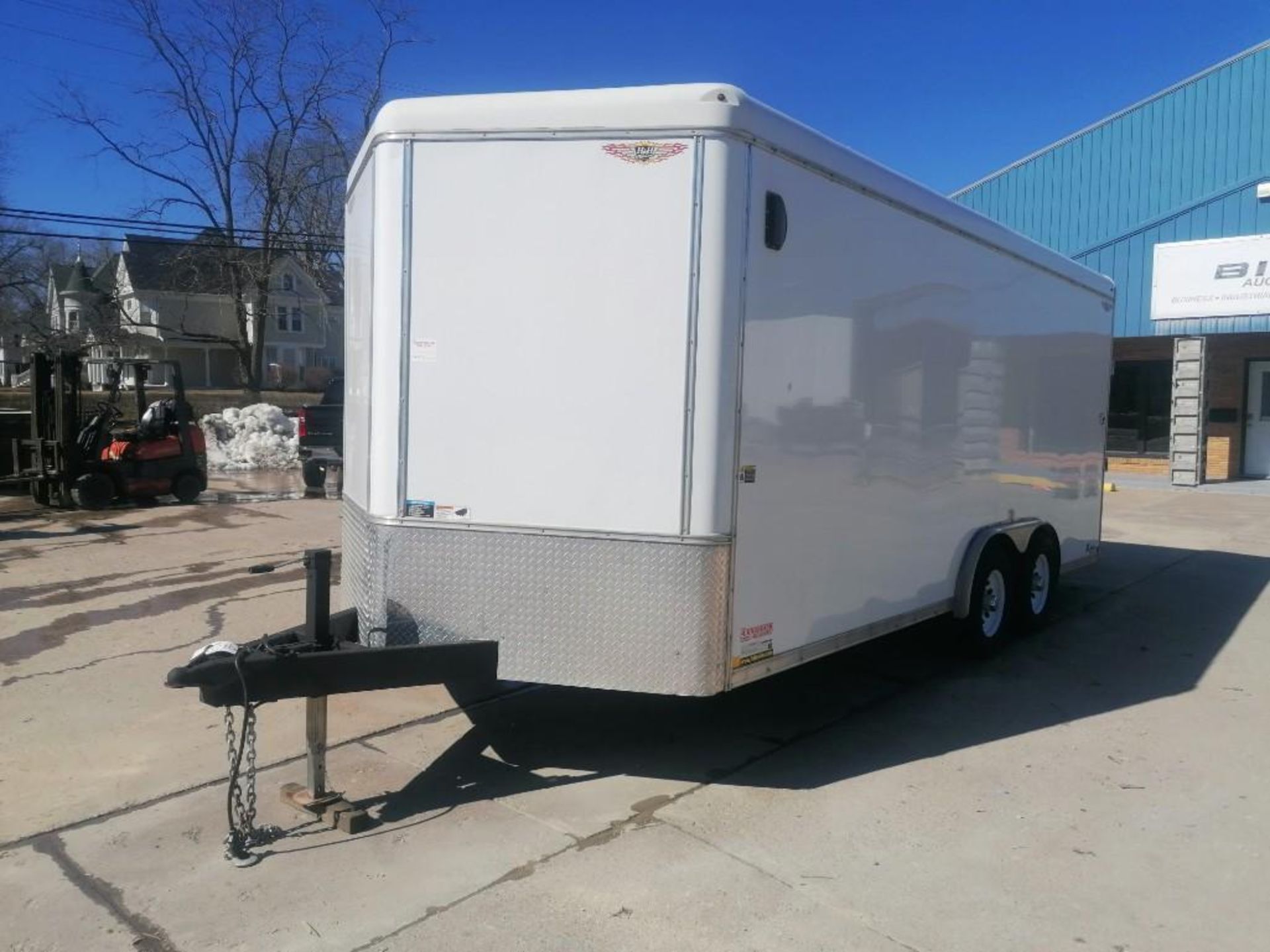 (1) 2017 H&H Enclosed Cargo Trailer, VIN #533CT1824HC264295, 8' x 18' V-Nose. Located in Mt. - Image 3 of 17