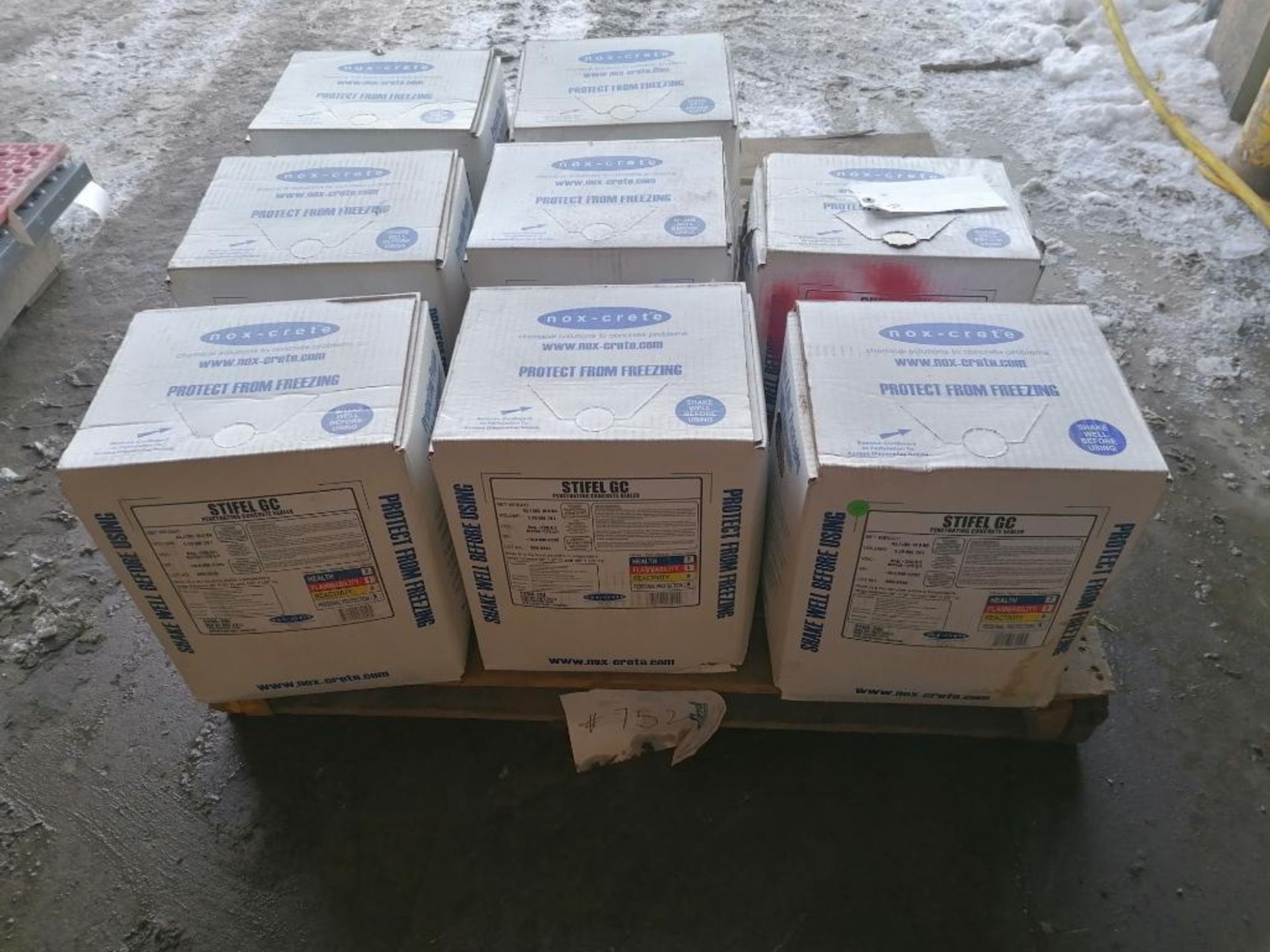 (8) Boxes of STIFEL GC Penetrating Concrete Sealer. Located in Des Moines, IA.