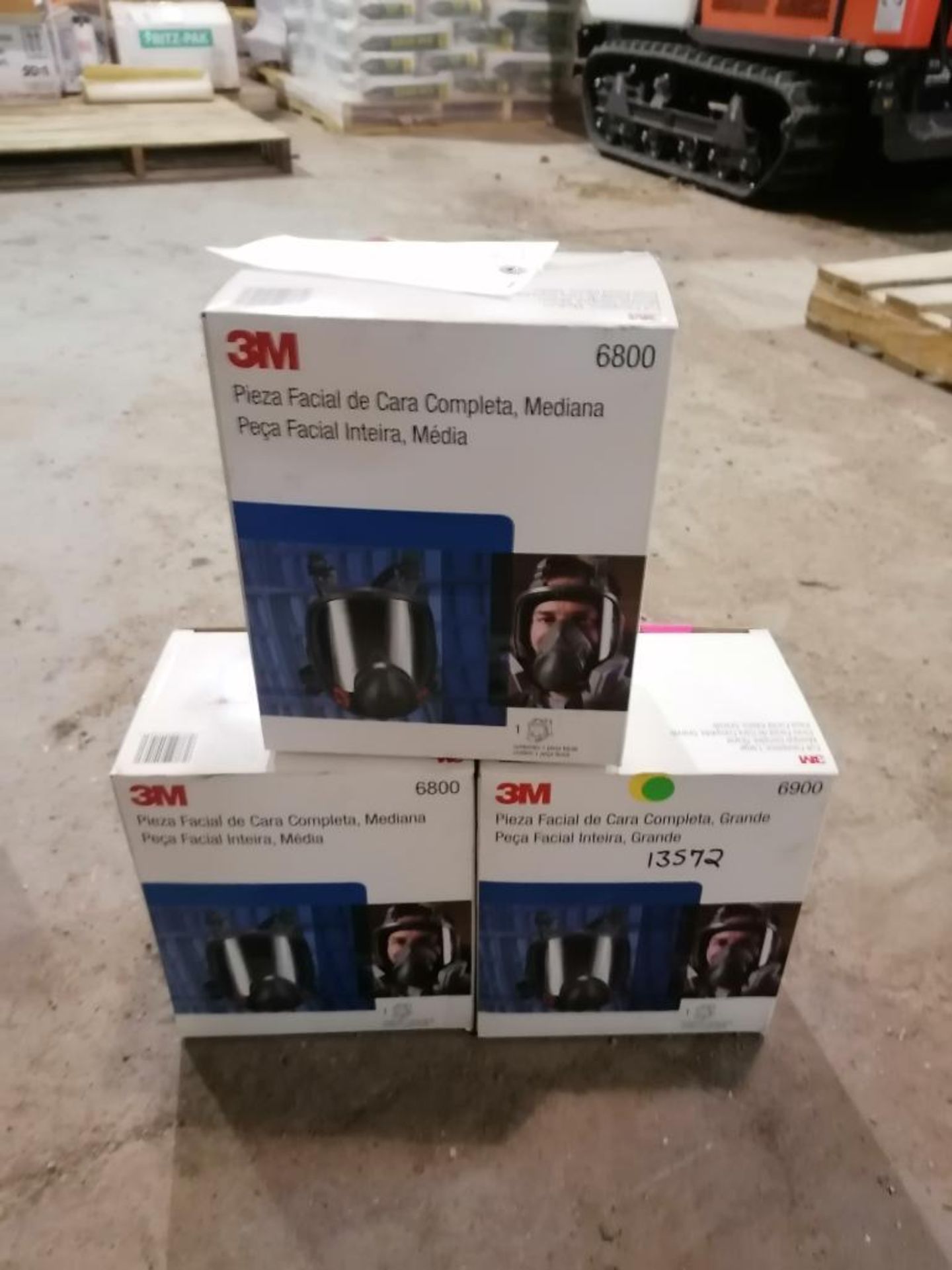 (3) 3M 6800 Full Facepiece Respirator, Large. Located in Lincoln, NE.