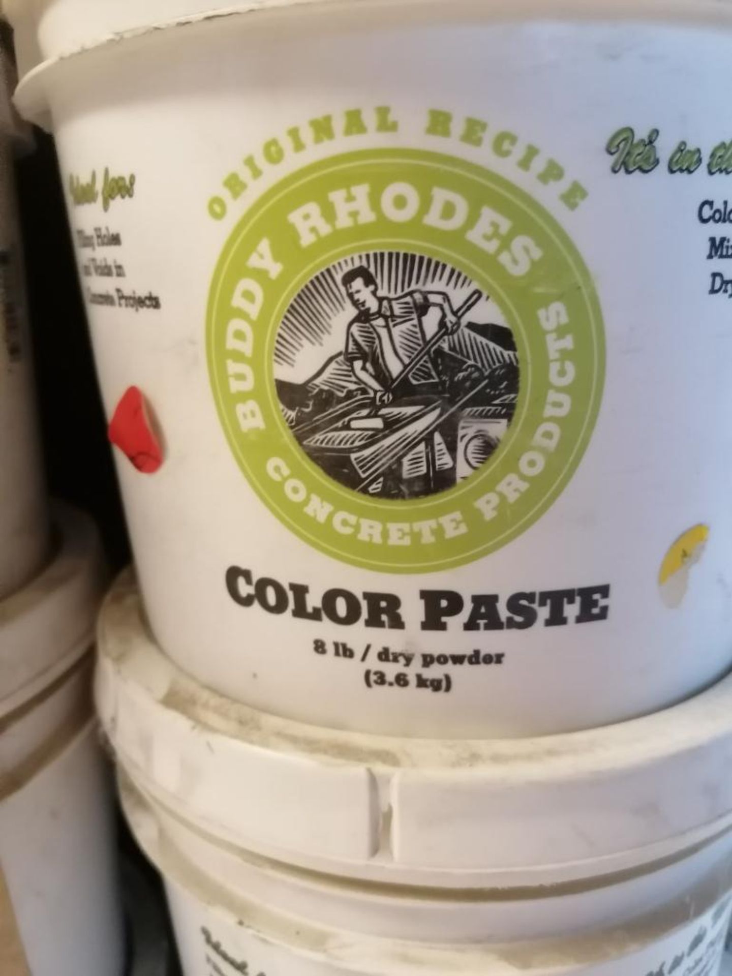 (13) 8LBS Buckets of Buddy Rhodes Color Paste & (15) 2 LBS Cans of Buddy Rhodes Ultra-Fine Pigment - Image 7 of 12
