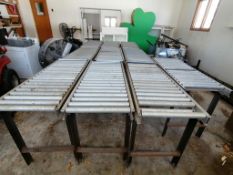 (10) 2' x 5' Roller Table Conveyors. Located in Marion, IA.