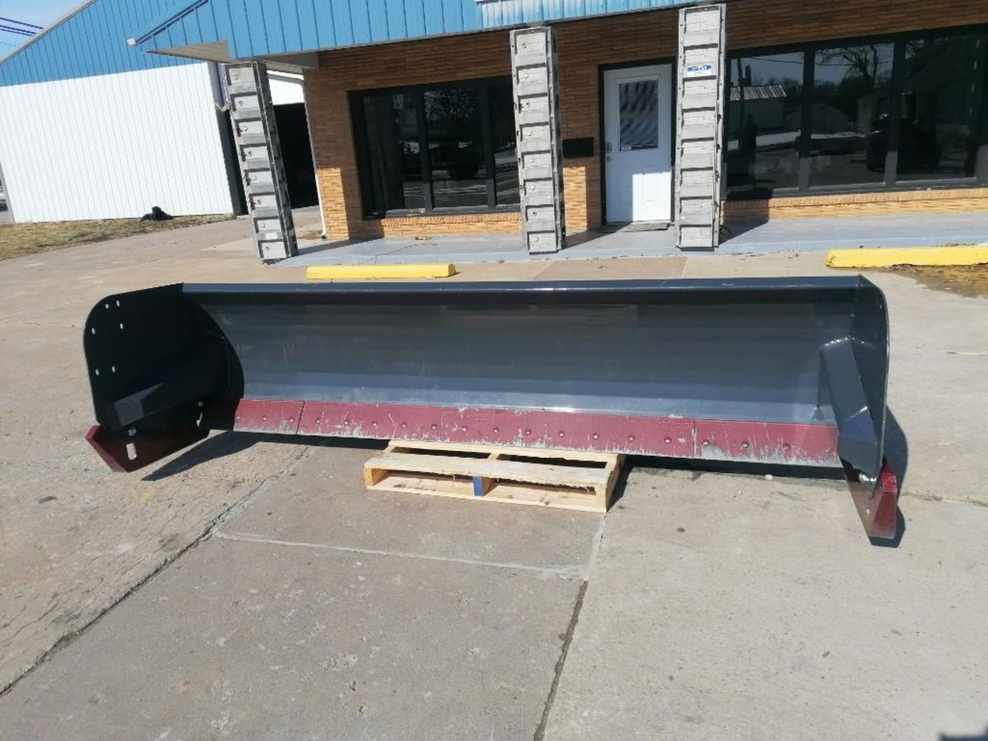 (1) VIRNIG 120" Heavy Duty Steel Edge Snow Pusher Attachment, Serial #165988. Located in Mt. - Image 3 of 15