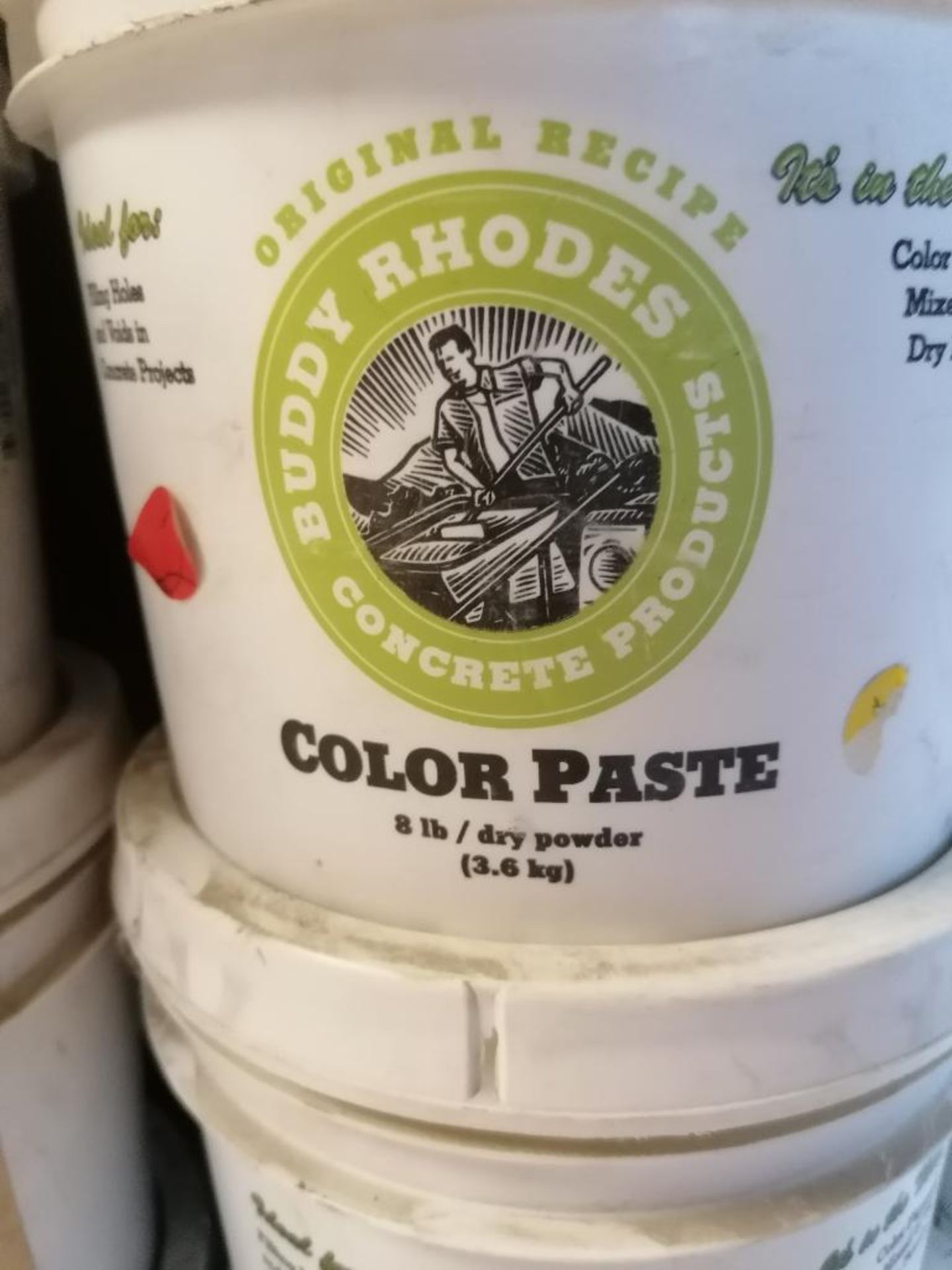(13) 8LBS Buckets of Buddy Rhodes Color Paste & (15) 2 LBS Cans of Buddy Rhodes Ultra-Fine Pigment - Image 8 of 12