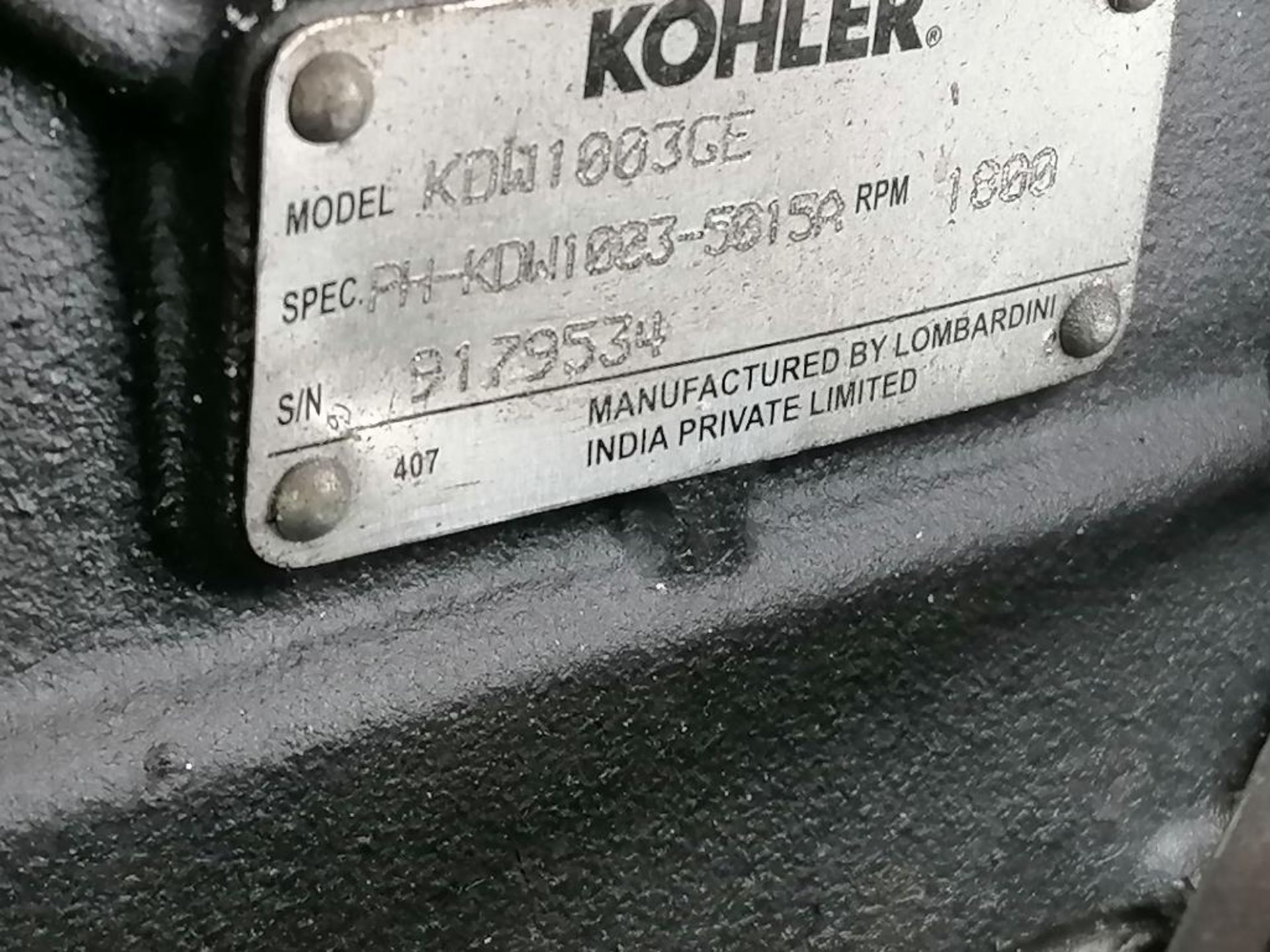 (1) WACKER NEUSON LTN6L Light Tower Serial #20262884, 343 Hours with Kohler Engine Model - Image 12 of 21