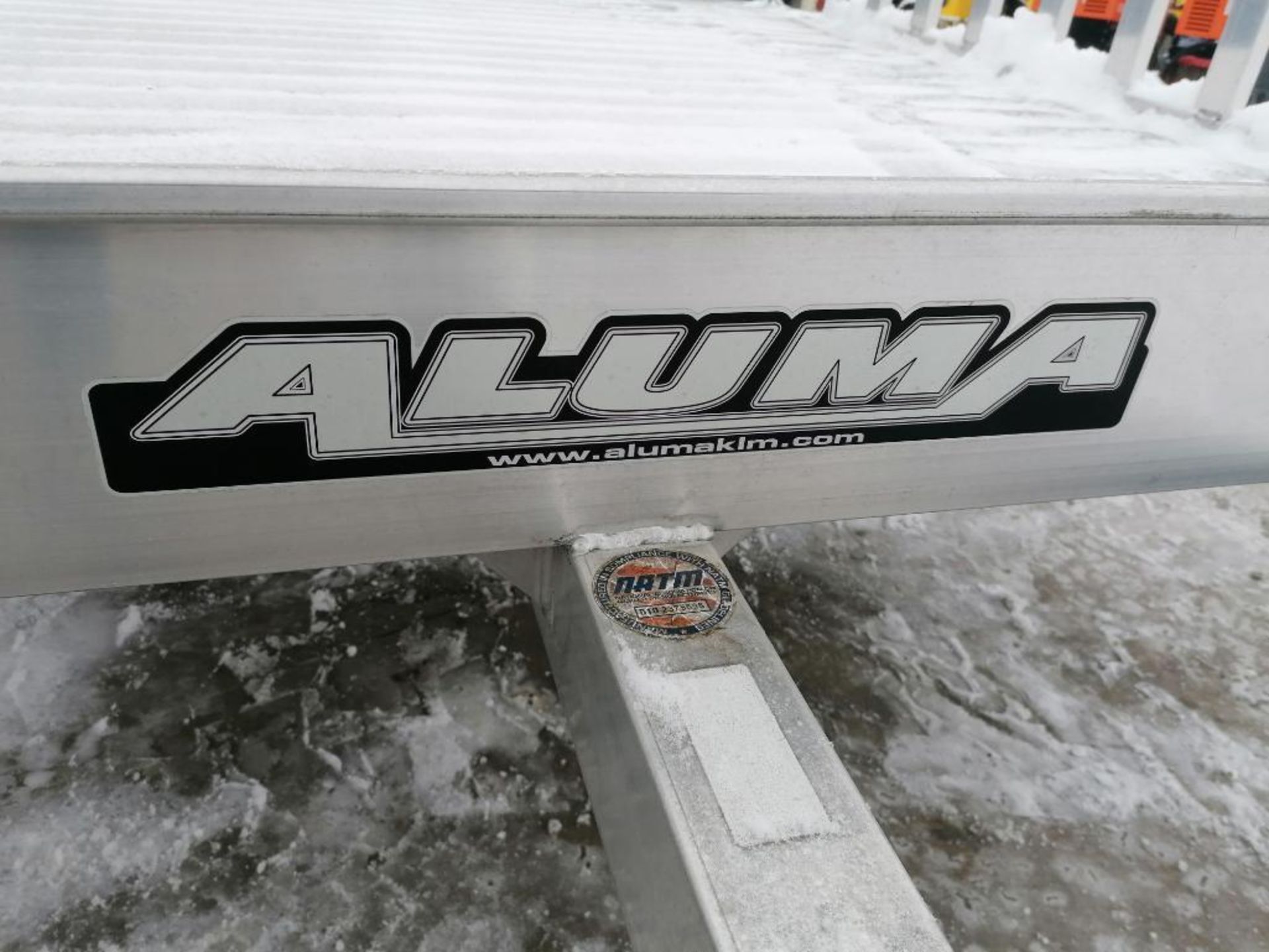 (1) 2013 Aluma A888 Aluminum Utility Trailer, VIN #1YGAT081XDB086888. Located in Ottumwa, IA. - Image 3 of 7