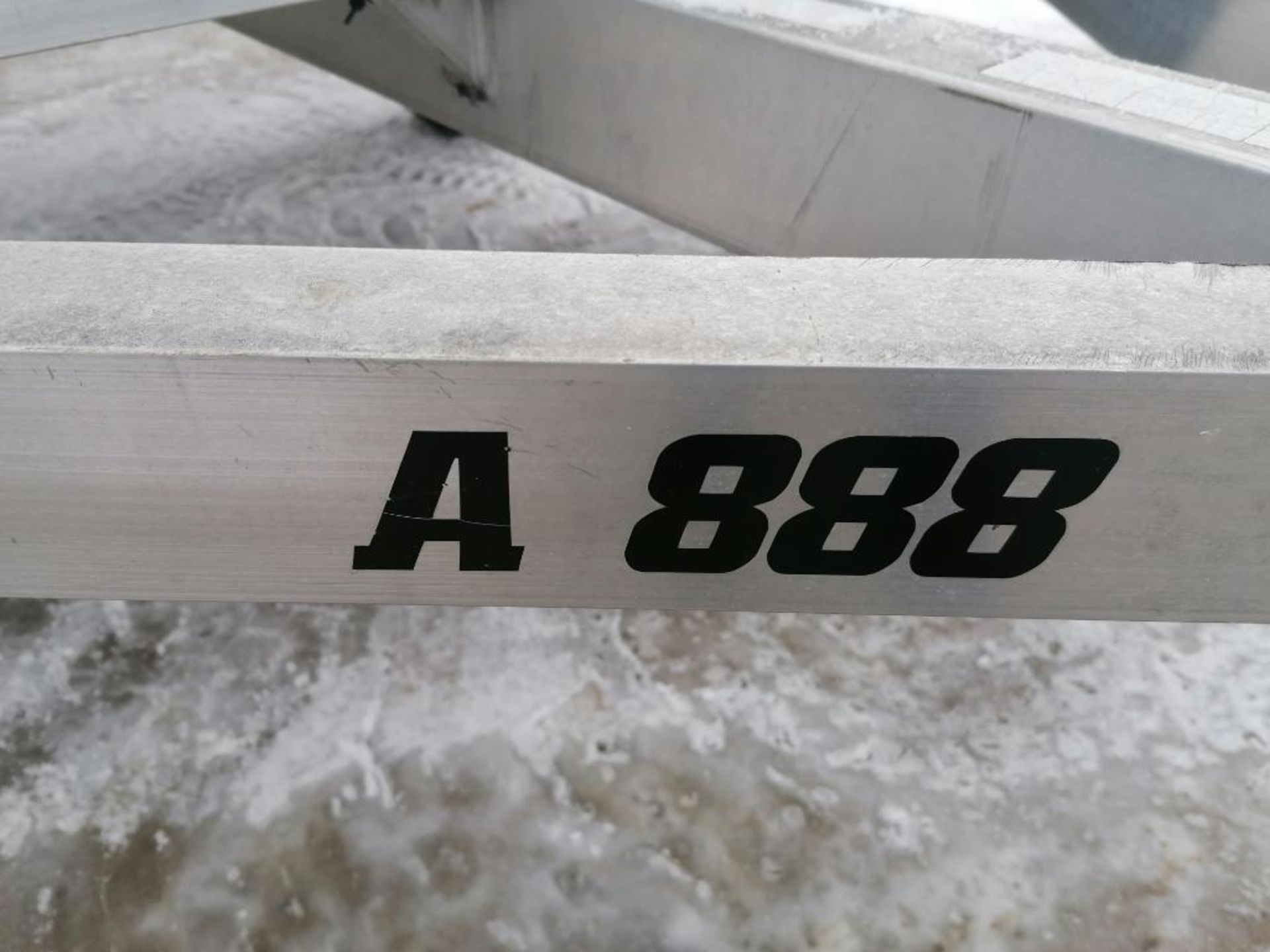 (1) 2013 Aluma A888 Aluminum Utility Trailer, VIN #1YGAT081XDB086888. Located in Ottumwa, IA. - Image 4 of 7