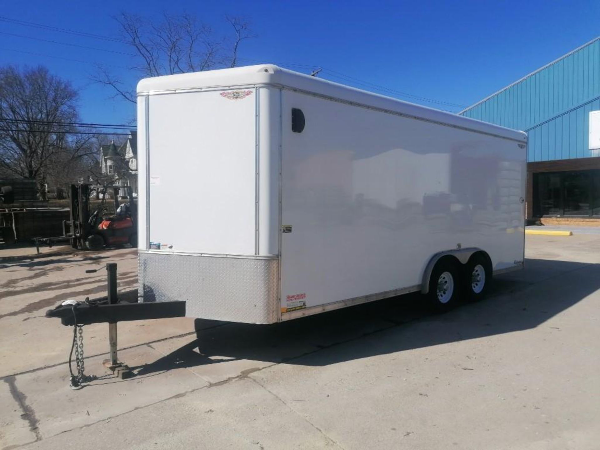 (1) 2017 H&H Enclosed Cargo Trailer, VIN #533CT1824HC264295, 8' x 18' V-Nose. Located in Mt. - Image 4 of 17