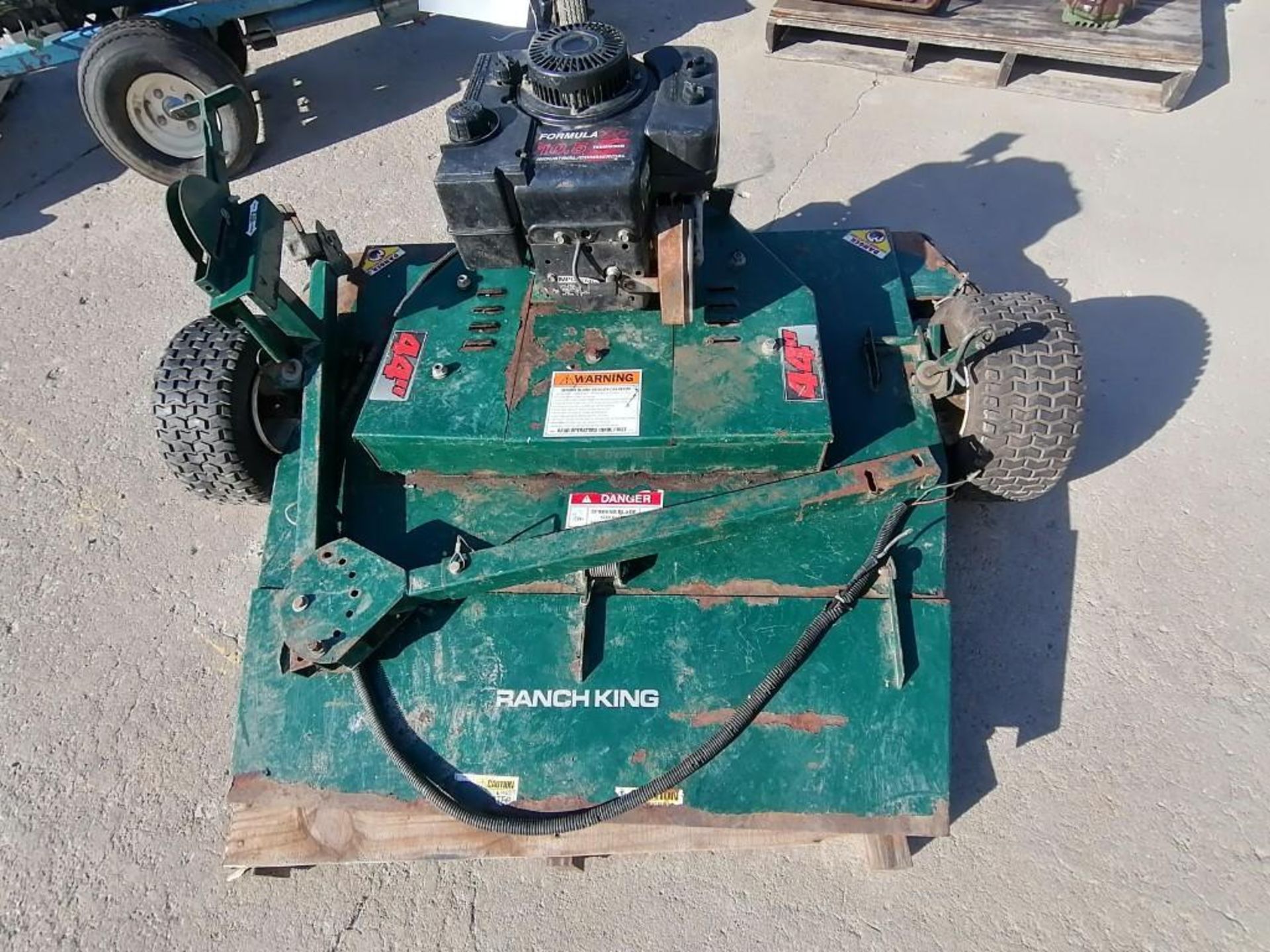 (1) 44" RanchKing Mower with 10.5 Tecumseh Engine. Located in Mt. Pleasant, IA.