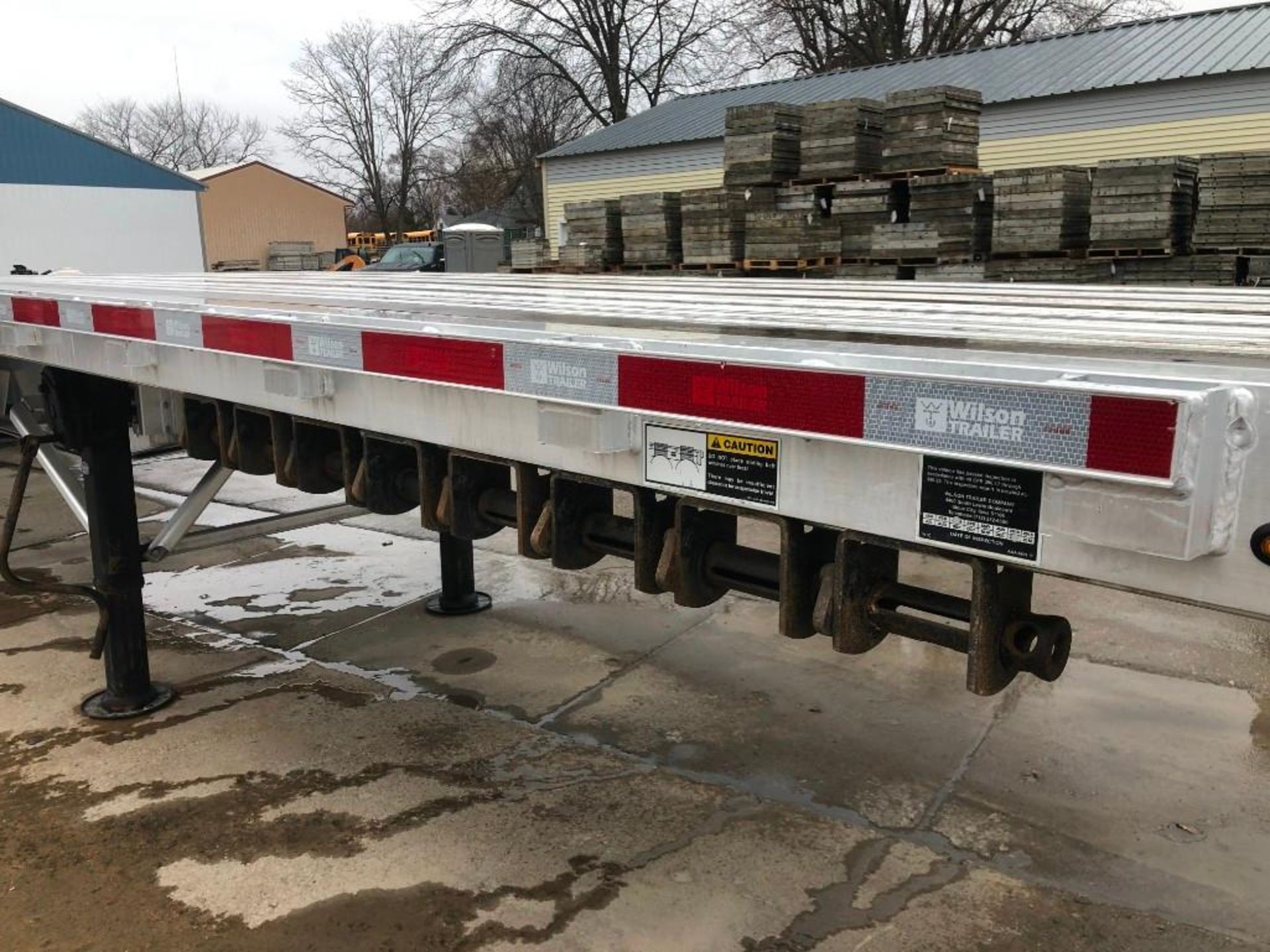 (1) 2018 WILSON Flatbed 53' X 102" Bed, Model AF-1080 SS, VIN #4WW5532A4J6625996 with Ramps, - Image 24 of 29