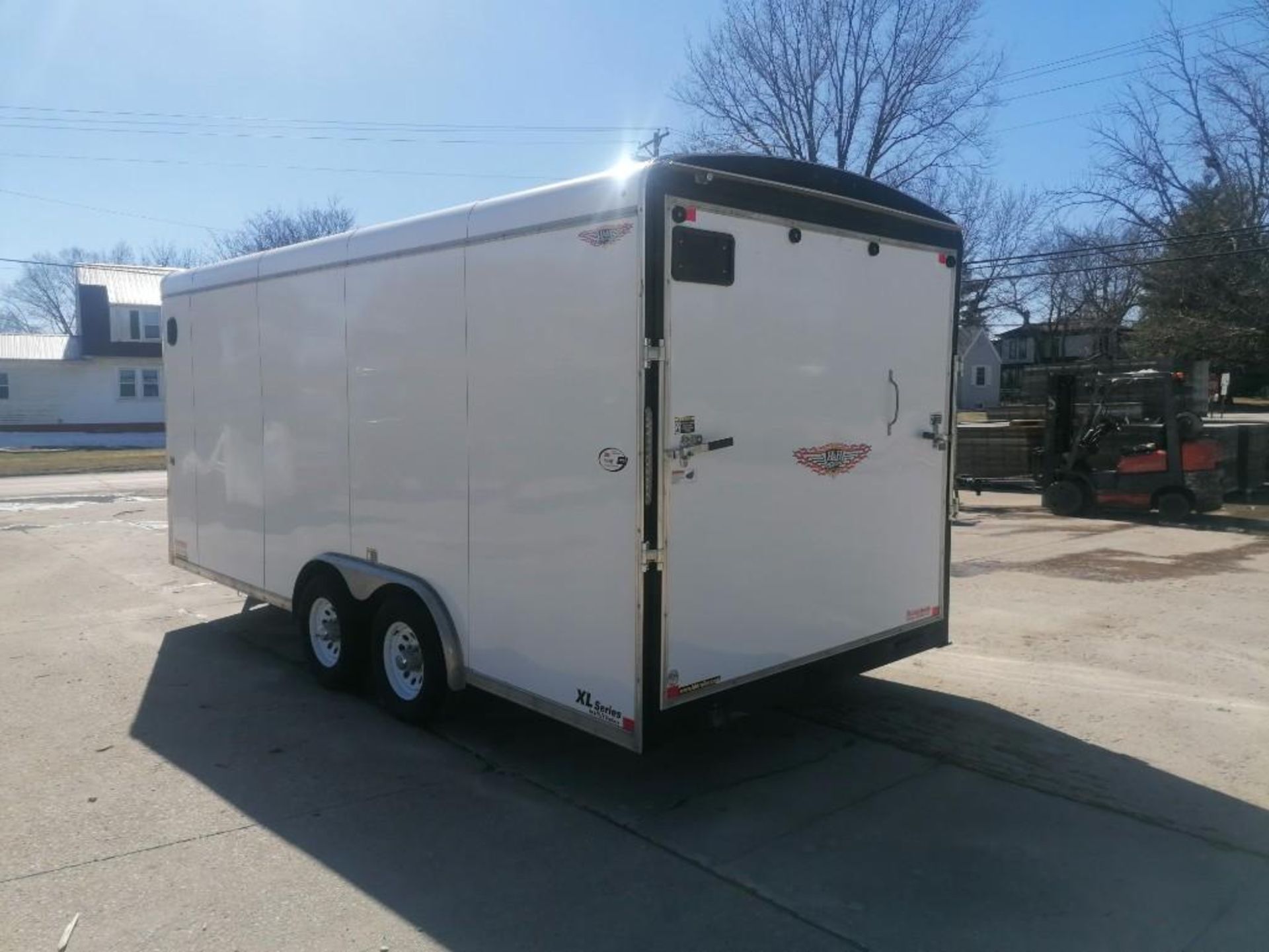 (1) 2017 H&H Enclosed Cargo Trailer, VIN #533CT1824HC264295, 8' x 18' V-Nose. Located in Mt. - Image 7 of 17