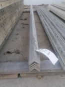 (11) 9' Angles NEW Badger Smooth Aluminum Concrete Forms 8" & 6-12 Hole Pattern. Located in Mt.